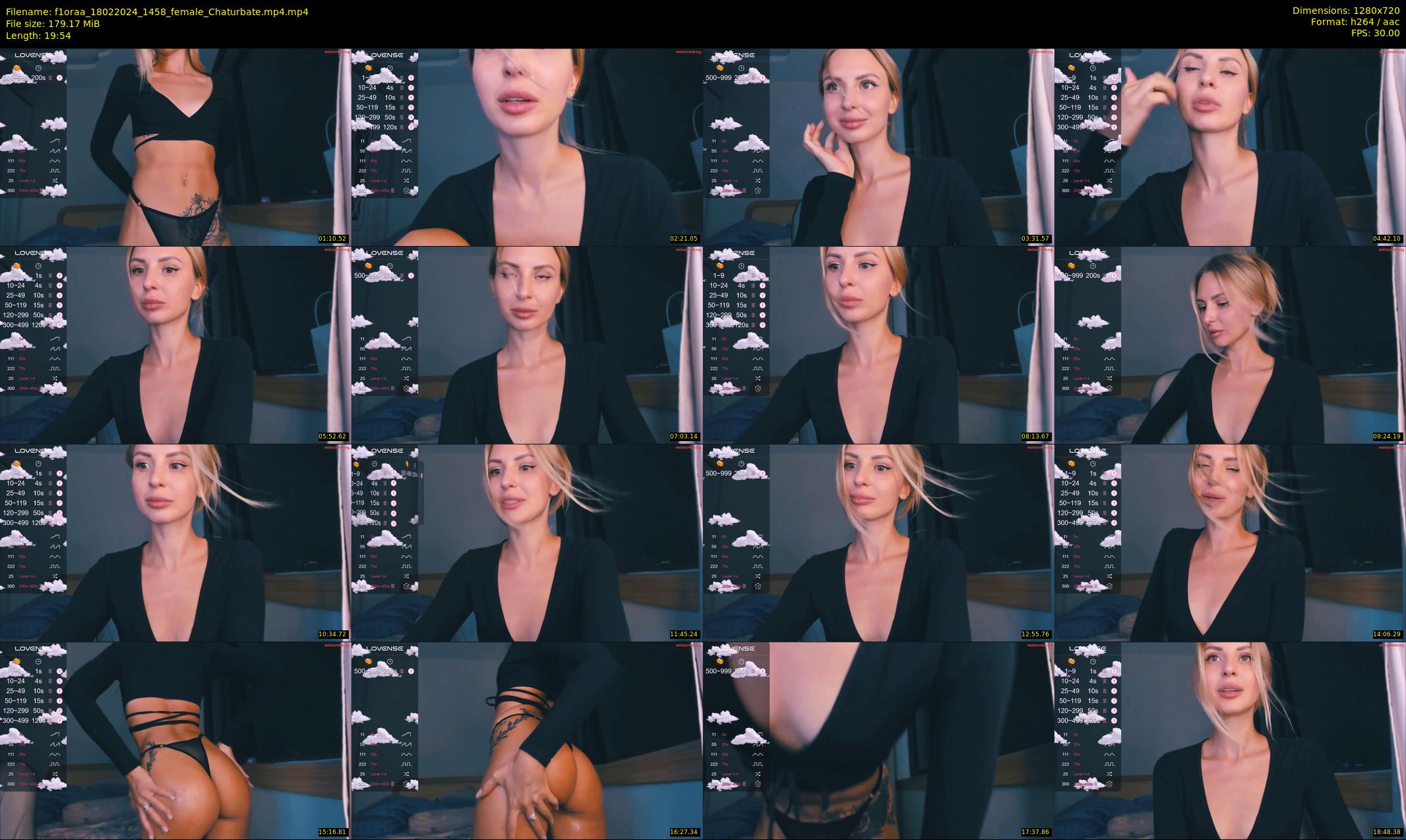 f1oraa — 20 minute Chaturbate female cam show recording, 720p, Feb 18, 2024