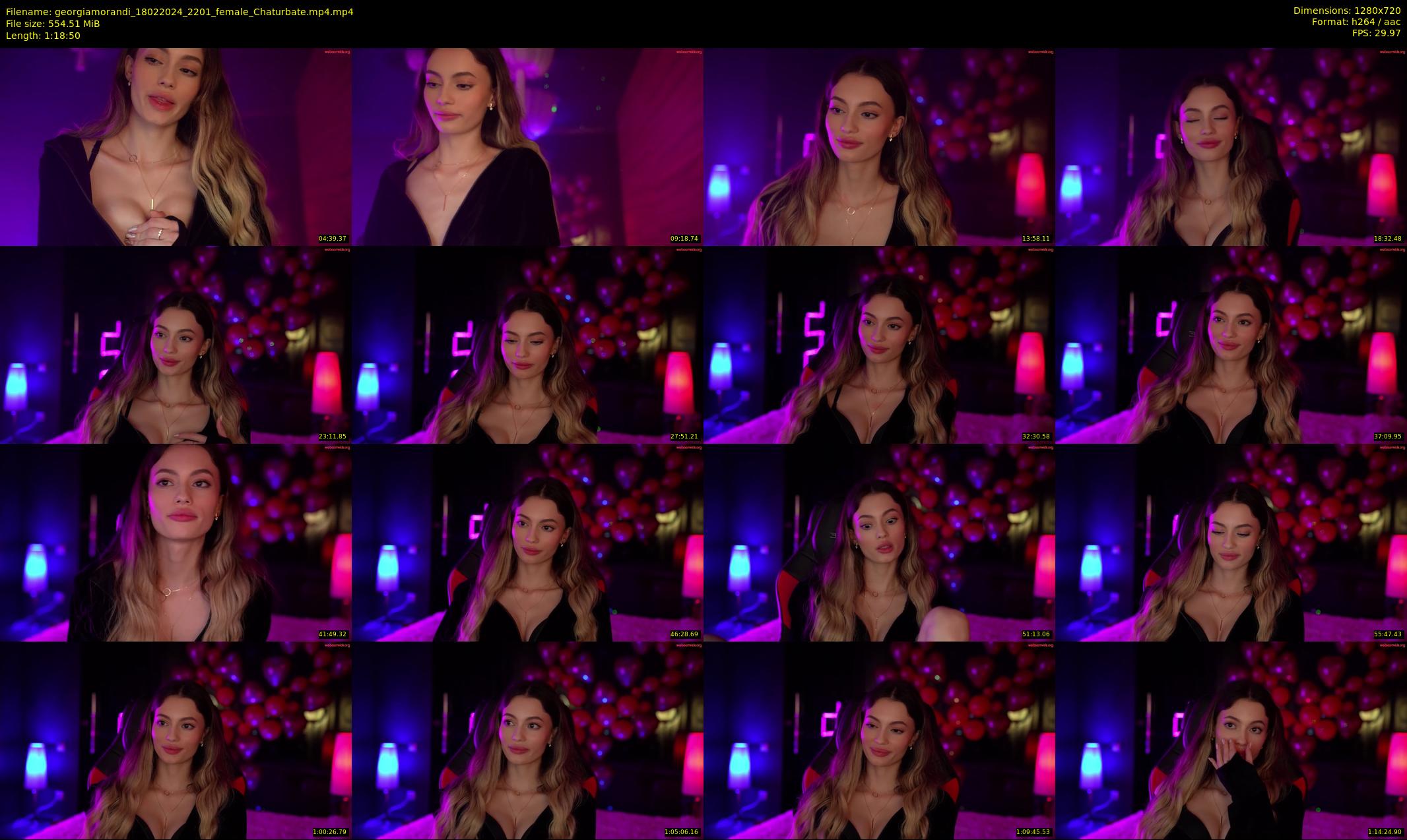 georgiamorandi — 79 minute Chaturbate female cam show recording, 720p, Feb 18, 2024