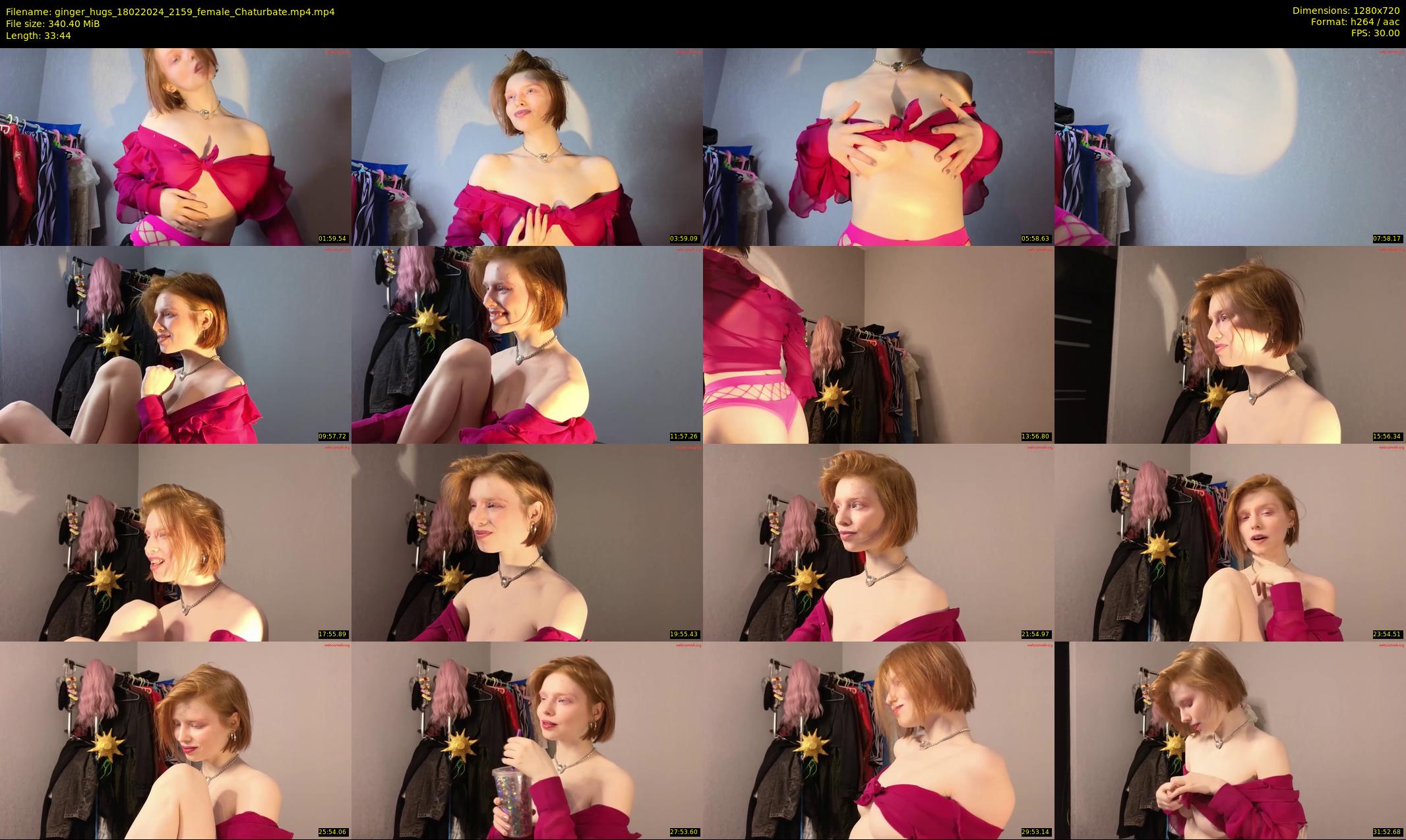 ginger_hugs — 34 minute Chaturbate female cam show recording, 720p, Feb 18, 2024
