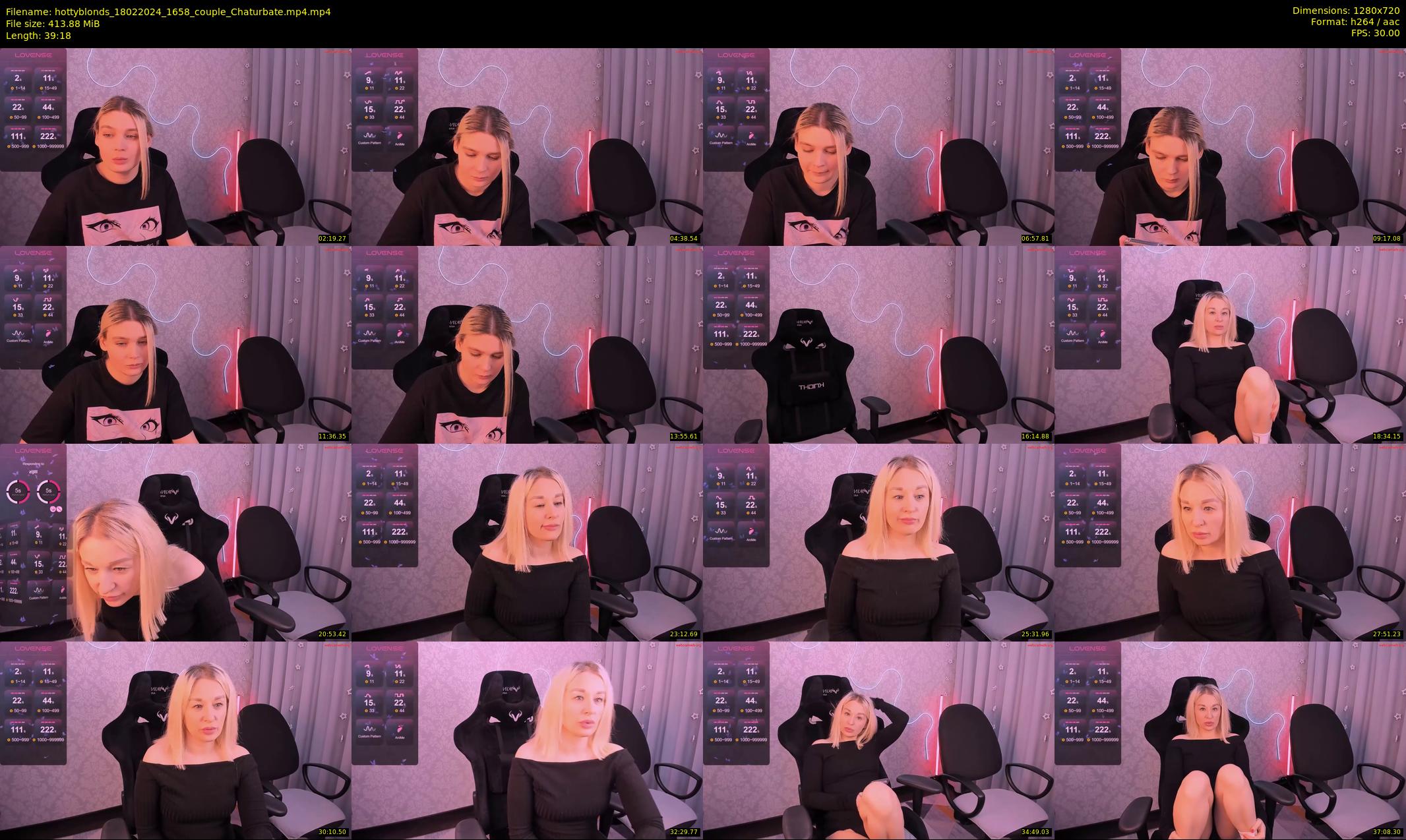hottyblonds — 40 minute Chaturbate couple cam show recording, 720p, Feb 18, 2024