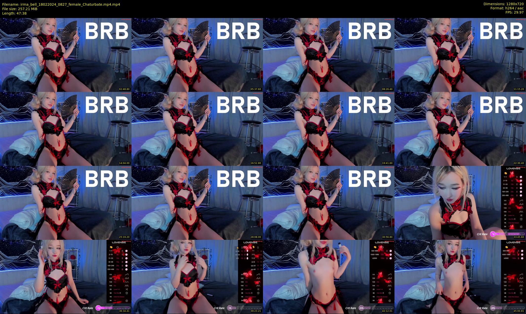 irma_bell — 48 minute Chaturbate female cam show recording, 720p, Feb 18, 2024