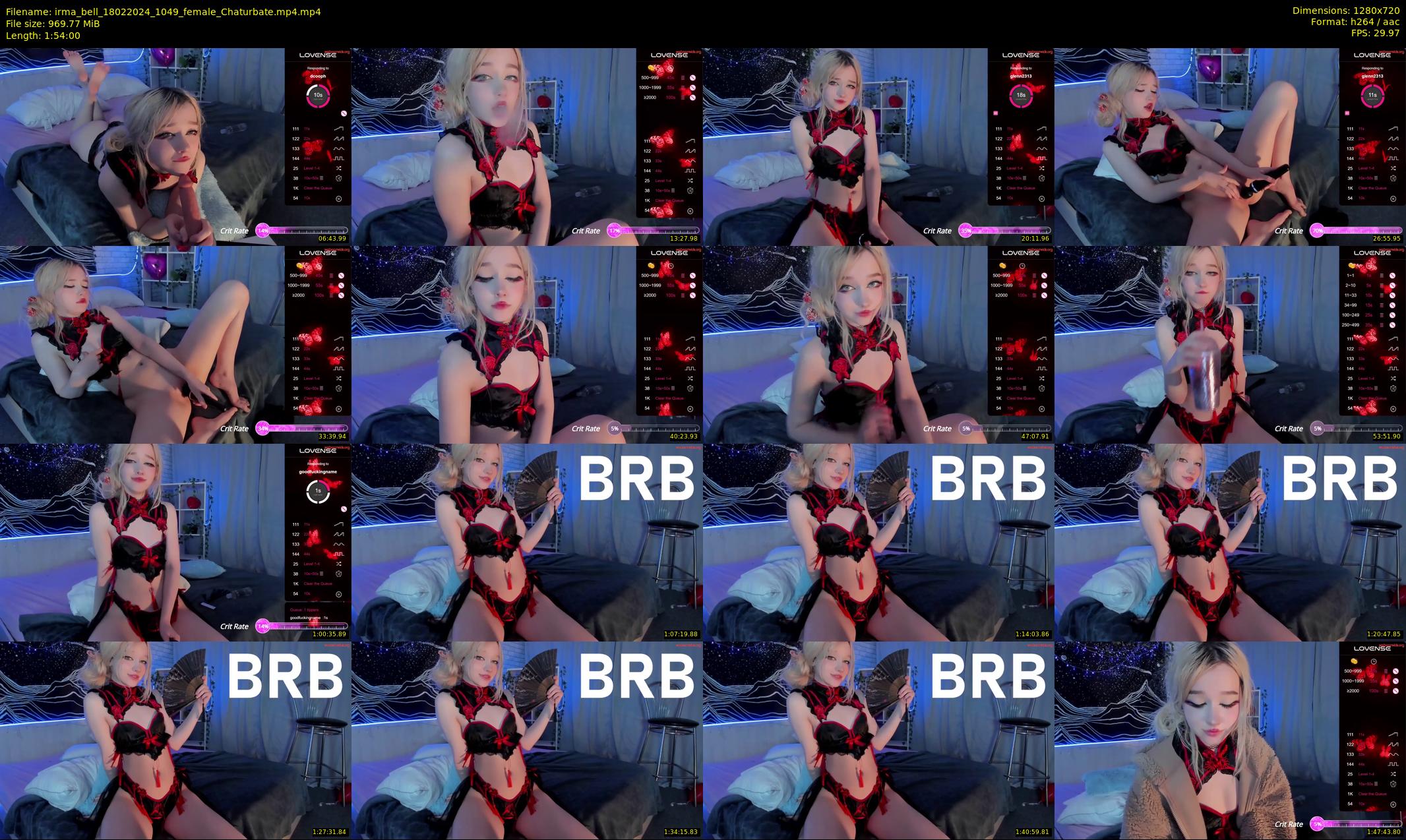 irma_bell — 114 minute Chaturbate female cam show recording, 720p, Feb 18, 2024