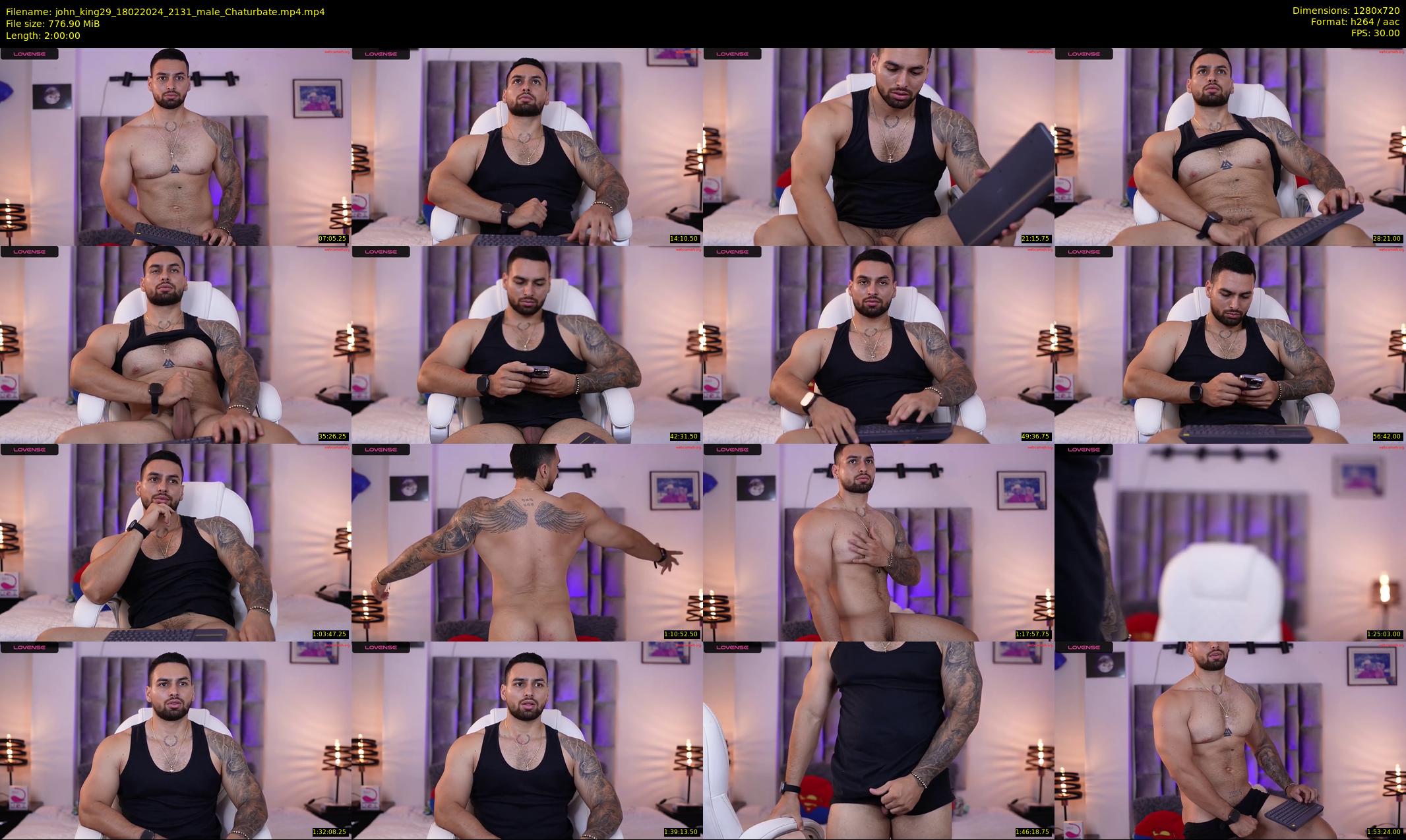 john_king29 — 120 minute Chaturbate male cam show recording, 720p, Feb 18, 2024