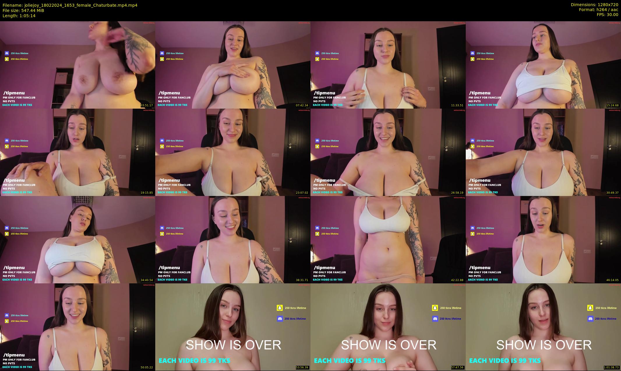joliejoy — 66 minute Chaturbate female cam show recording, 720p, Feb 18, 2024