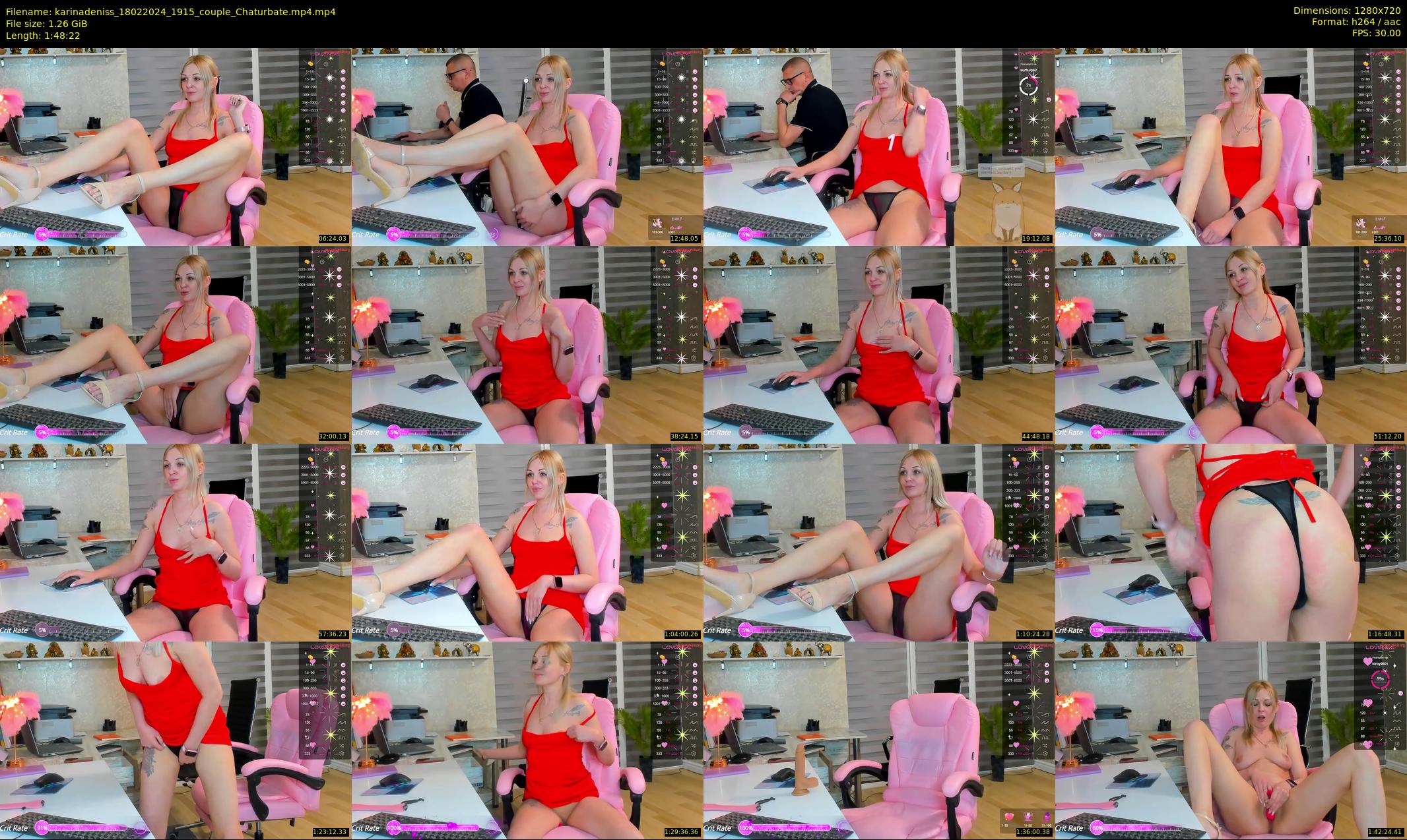 karinadeniss — 109 minute Chaturbate couple cam show recording, 720p, Feb 18, 2024