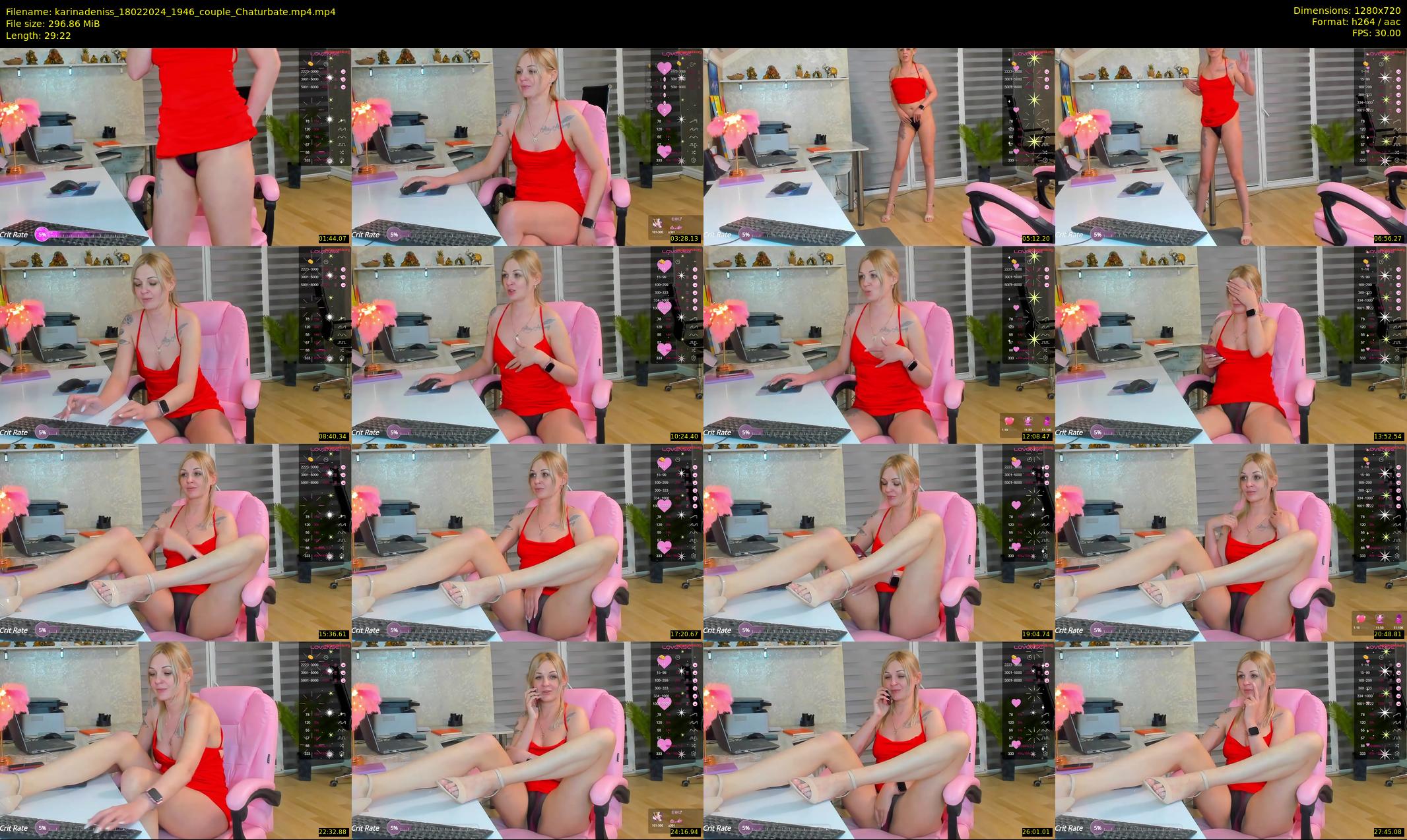 karinadeniss — 30 minute Chaturbate couple cam show recording, 720p, Feb 18, 2024