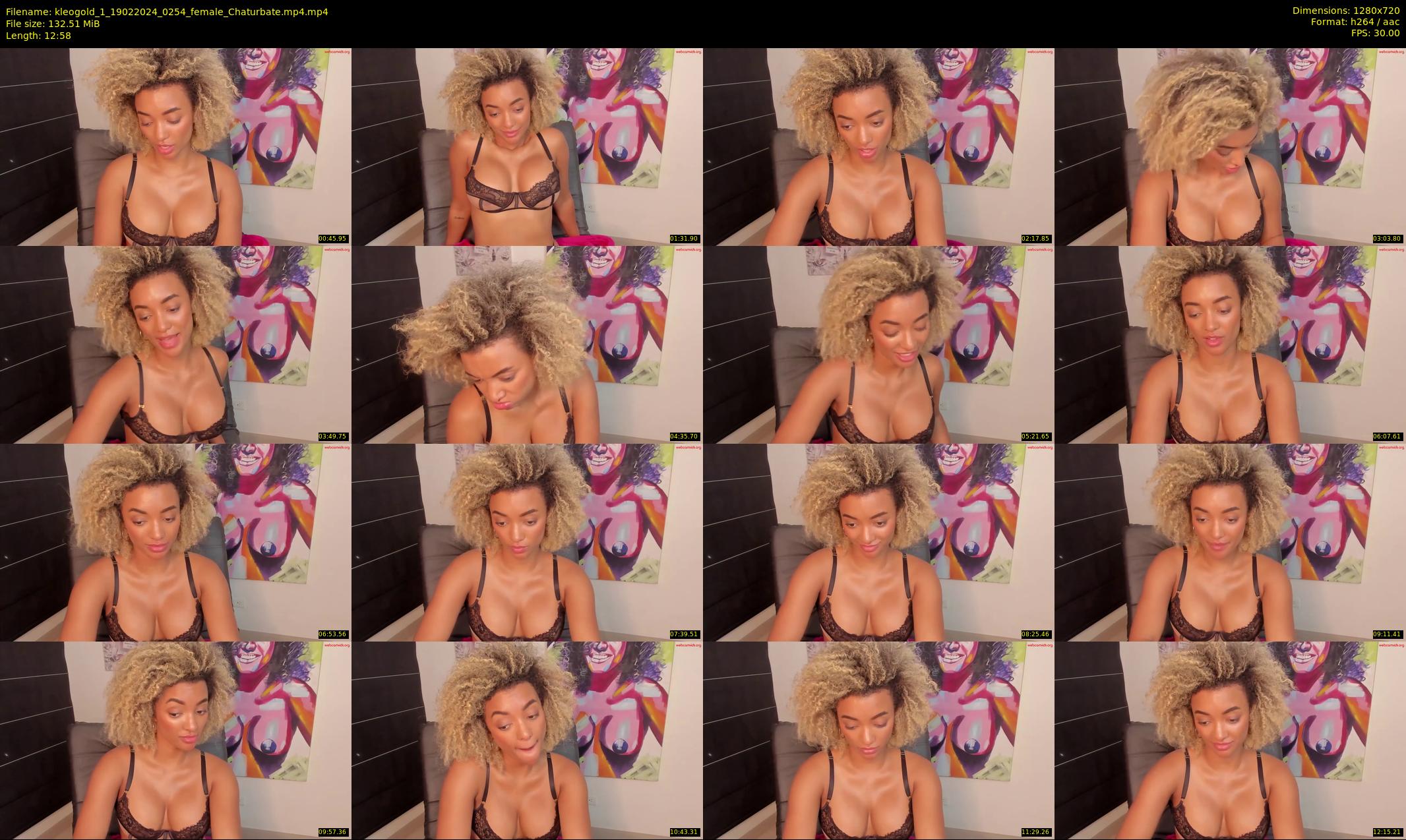 kleogold_1 — 13 minute Chaturbate female cam show recording, 720p, Feb 19, 2024
