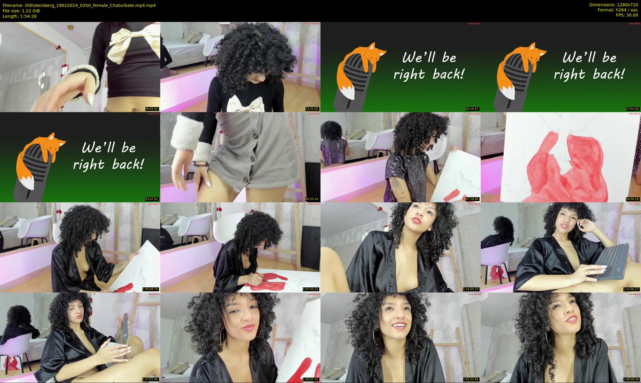 lilithsteinberg — 115 minute Chaturbate female cam show recording, 720p, Feb 19, 2024