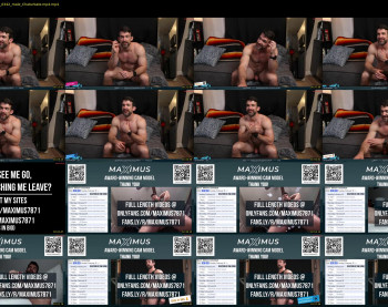 maximus_787 — 5 minute Chaturbate male cam show recording, 720p, Feb 19, 2024