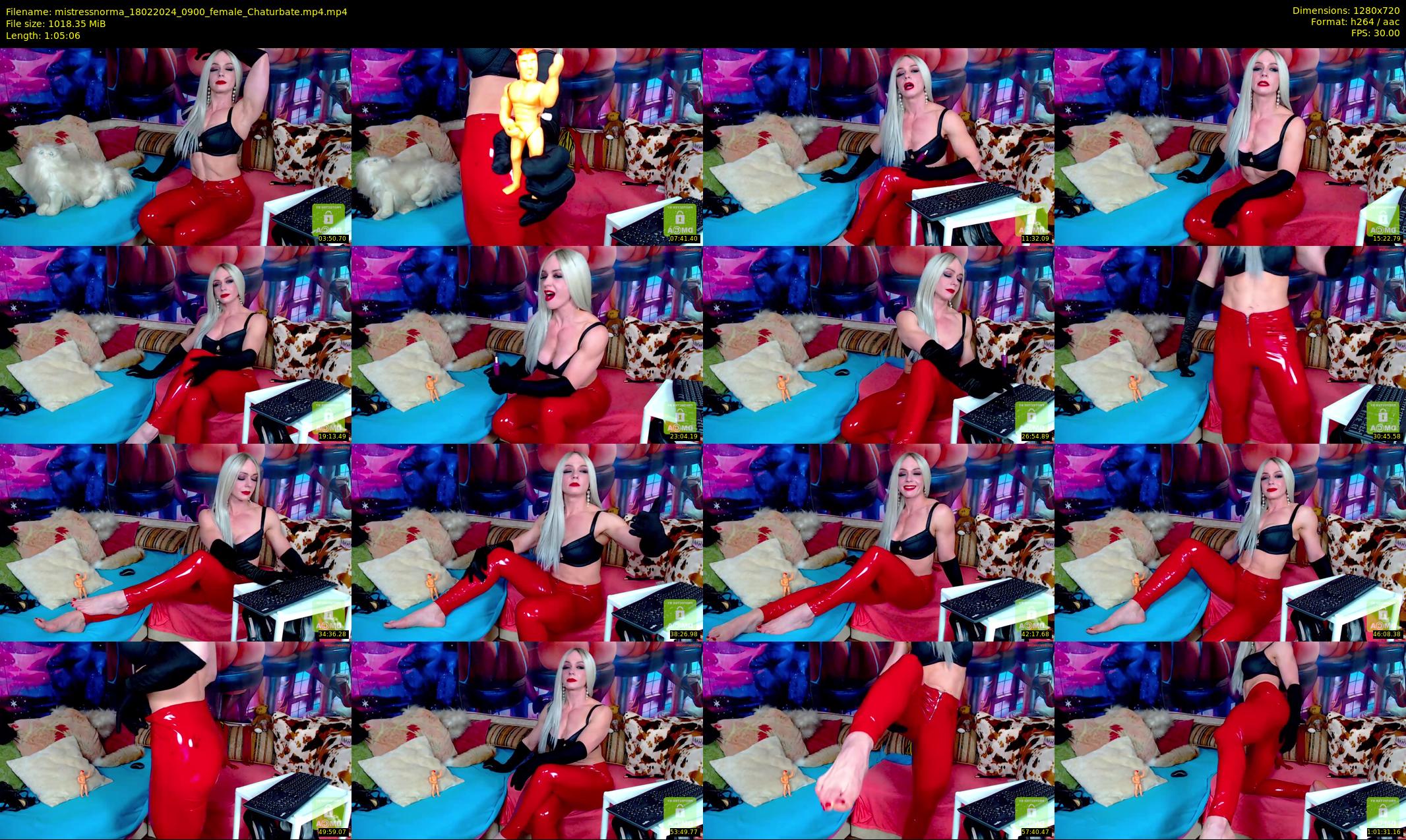 mistressnorma — 66 minute Chaturbate female cam show recording, 720p, Feb 18, 2024