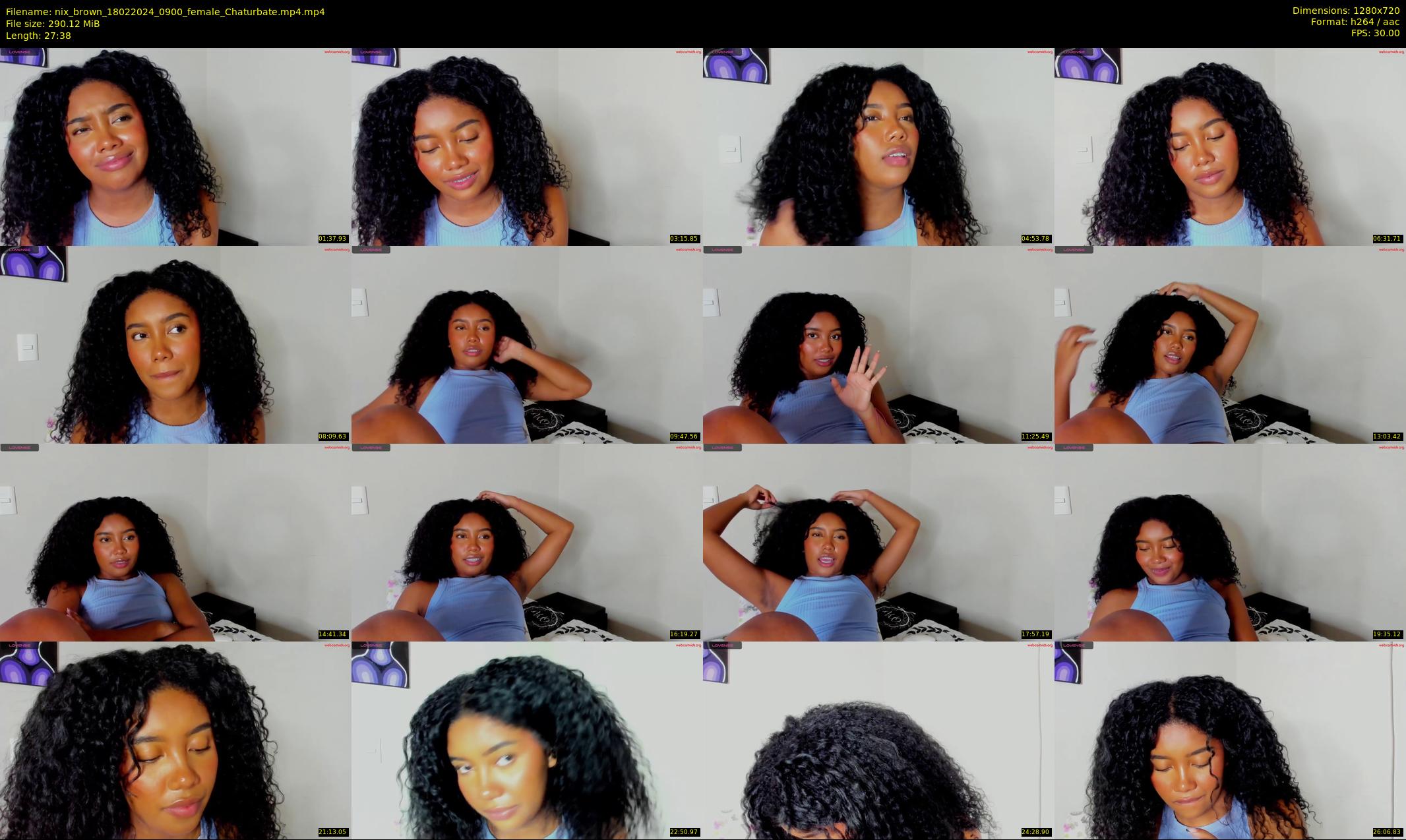 nix_brown — 28 minute Chaturbate female cam show recording, 720p, Feb 18, 2024
