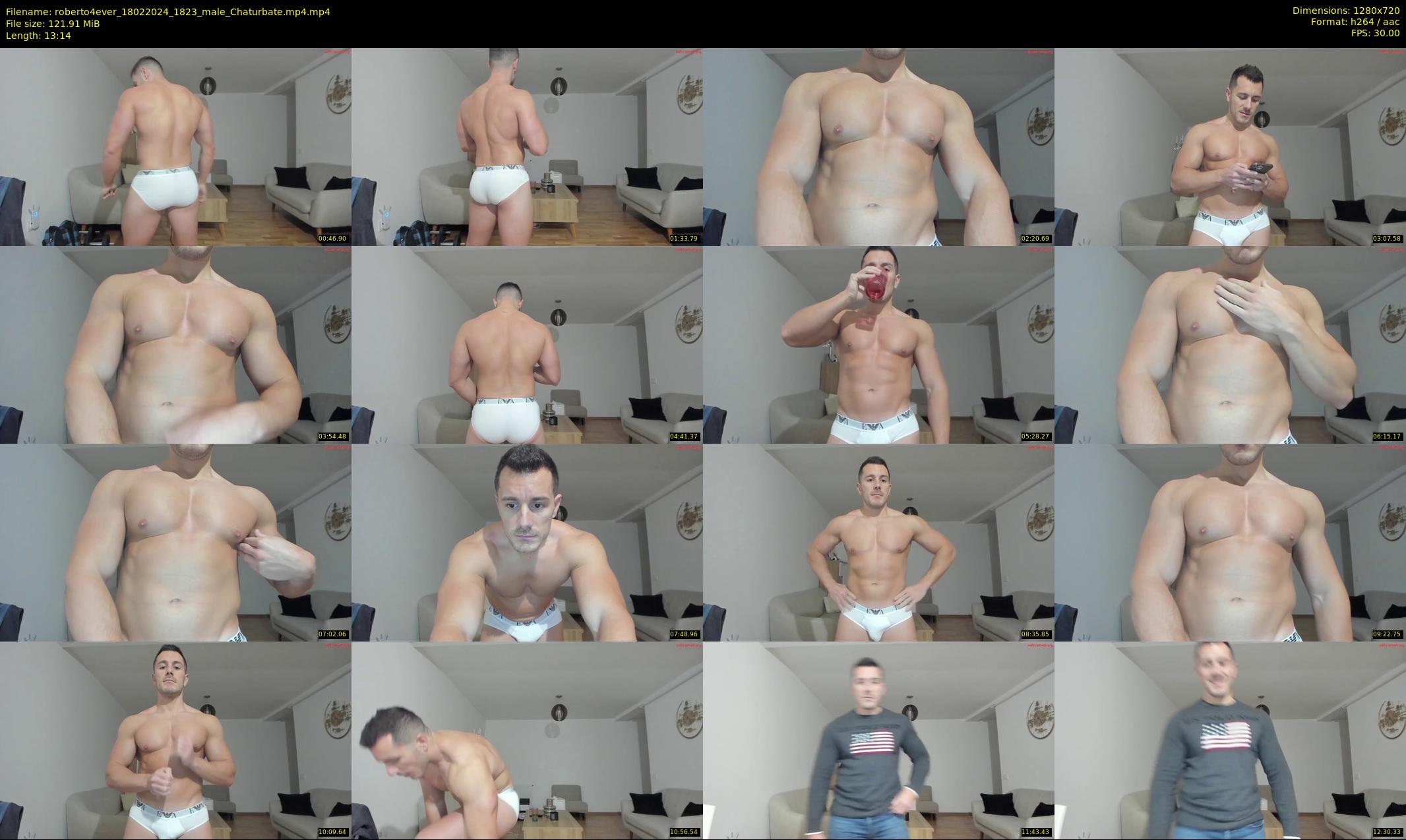 roberto4ever — 14 minute Chaturbate male cam show recording, 720p, Feb 18, 2024