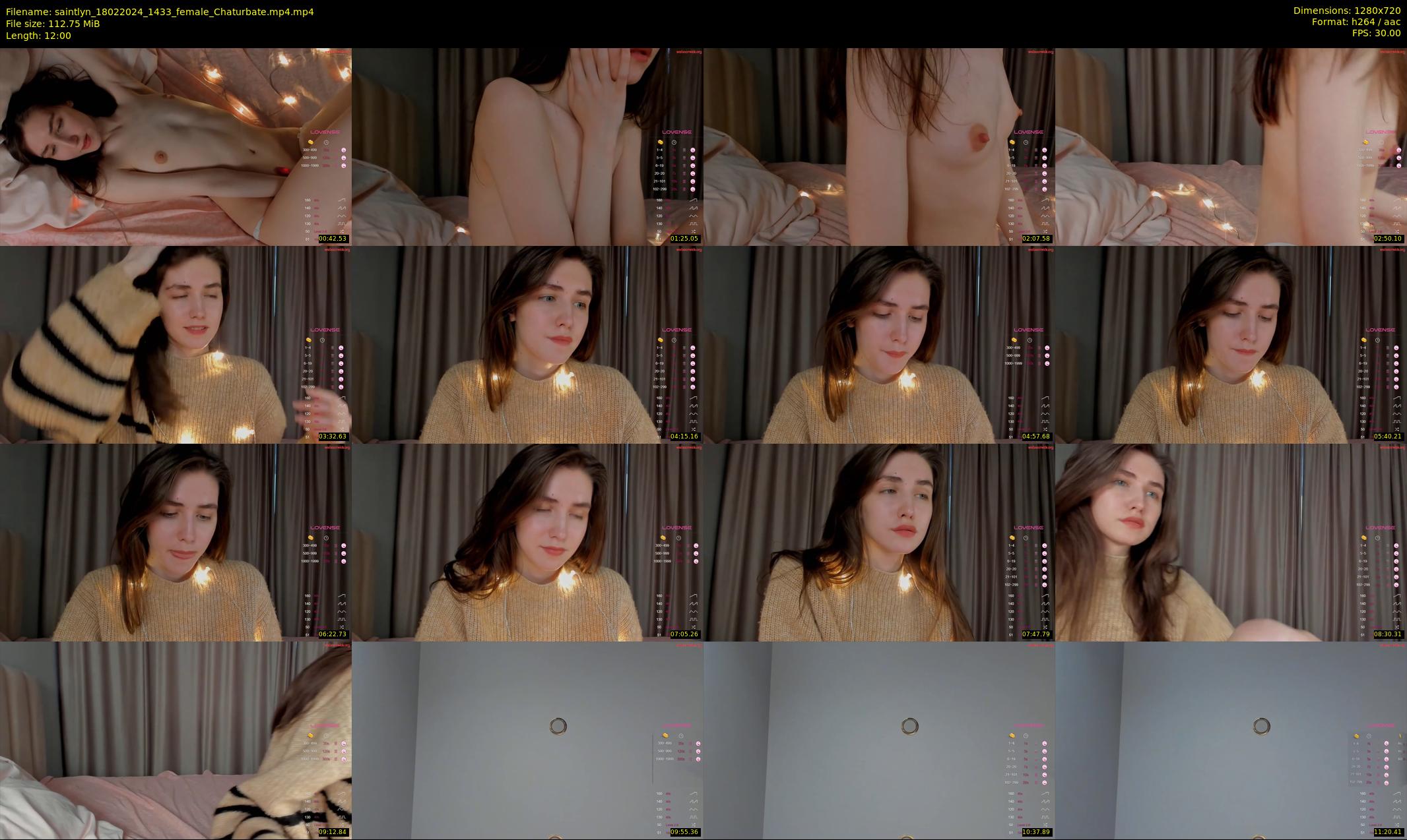 saintlyn — 12 minute Chaturbate female cam show recording, 720p, Feb 18, 2024