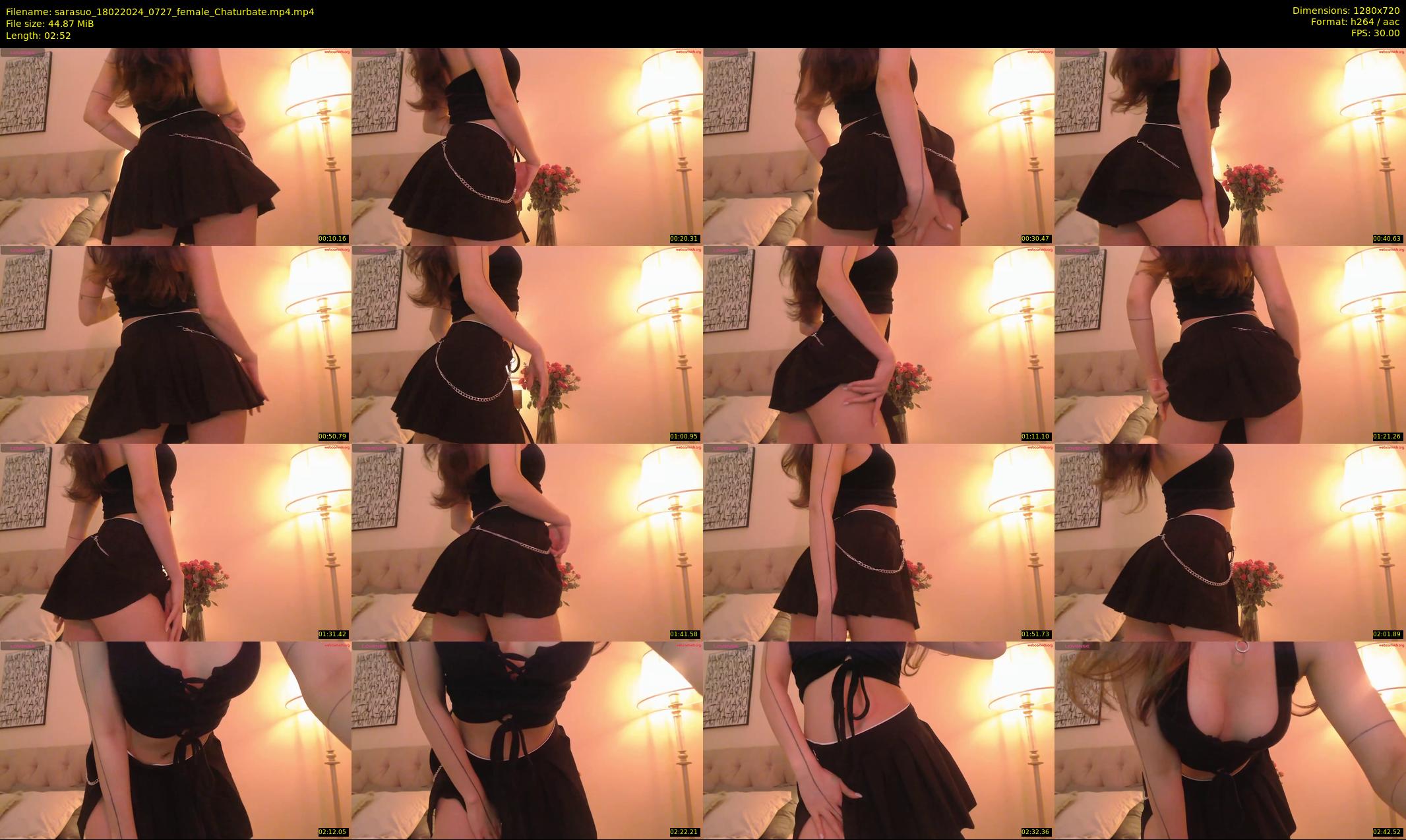 sarasuo — 3 minute Chaturbate female cam show recording, 720p, Feb 18, 2024