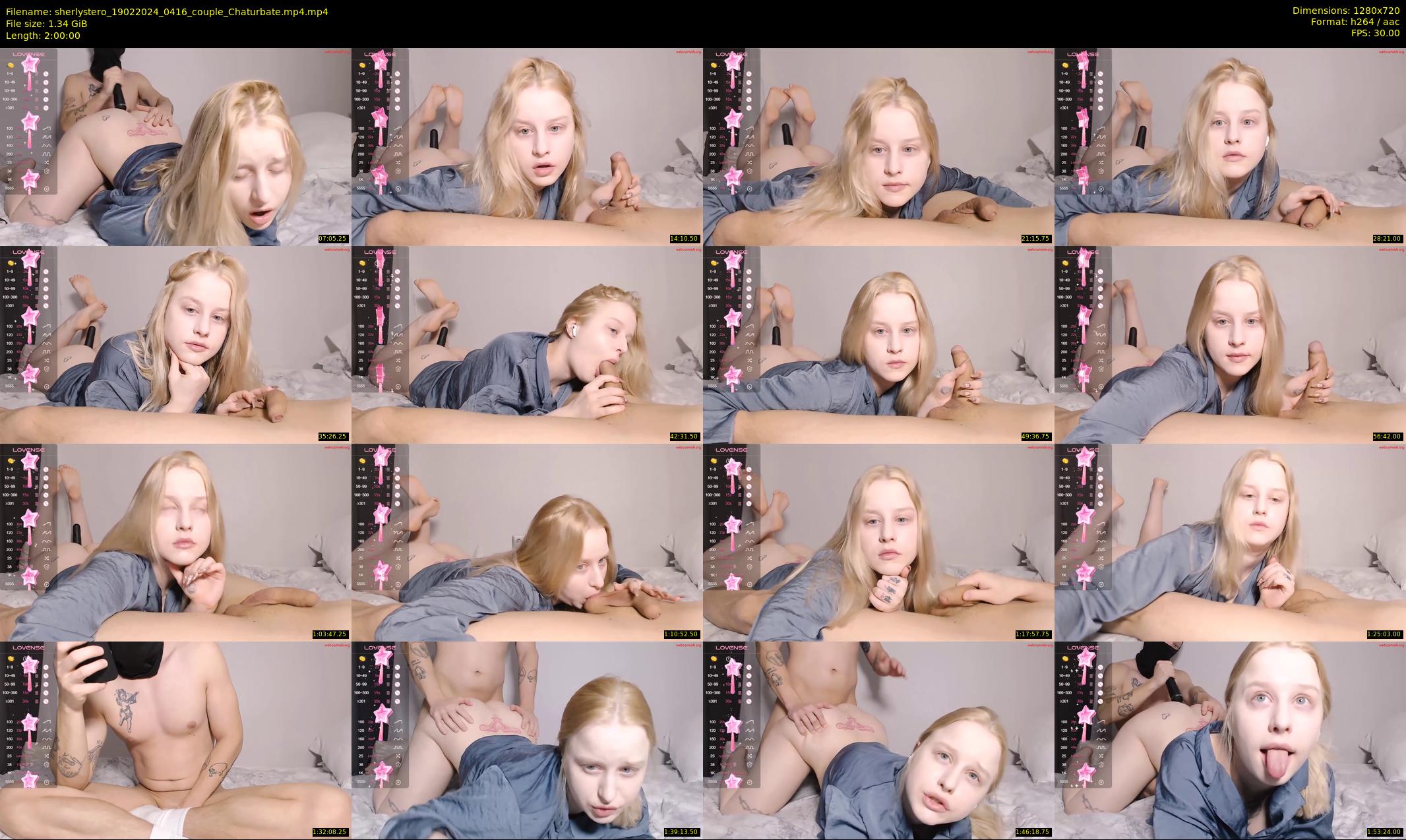 sherlystero — 120 minute Chaturbate couple cam show recording, 720p, Feb 19, 2024