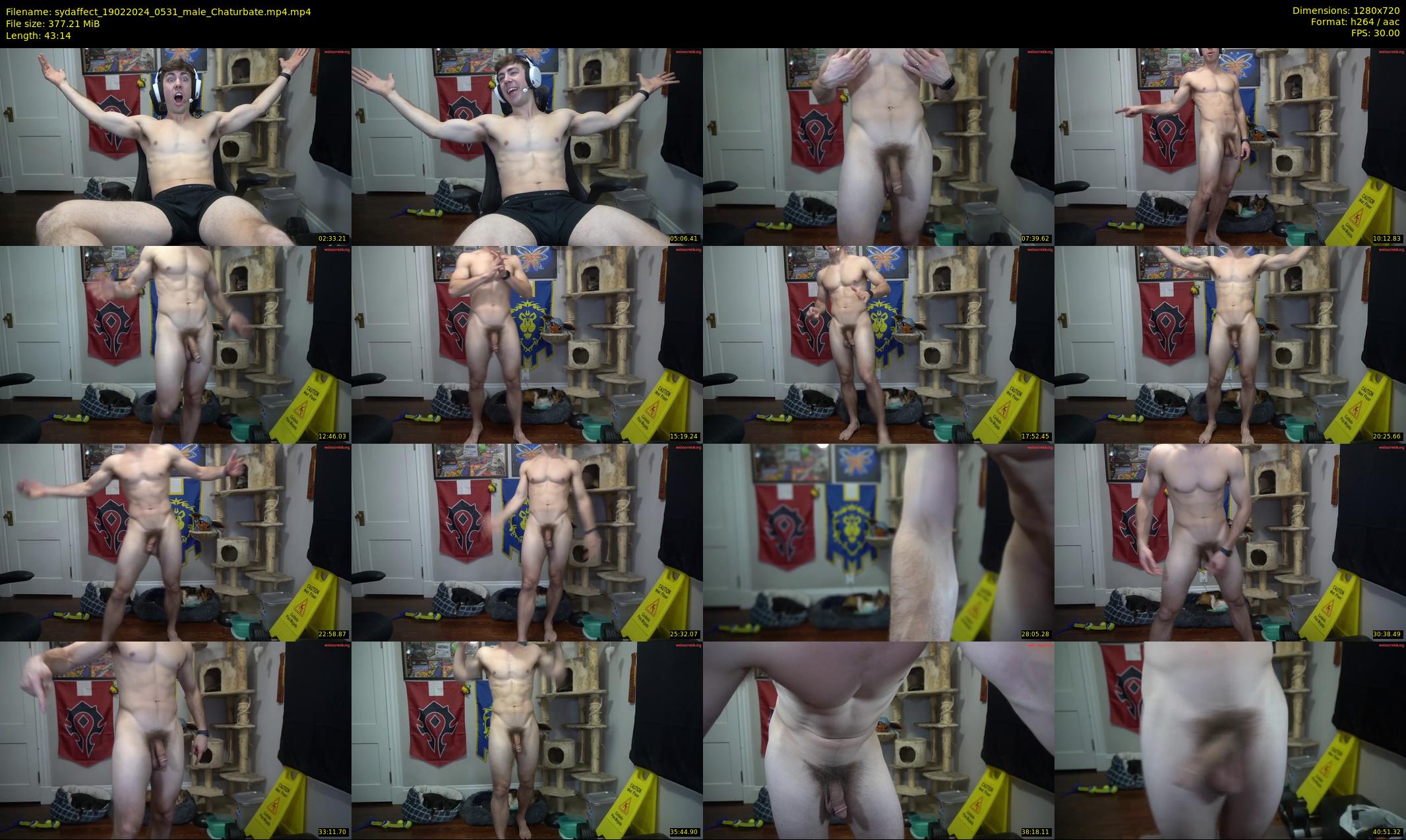 sydaffect — 44 minute Chaturbate male cam show recording, 720p, Feb 19, 2024