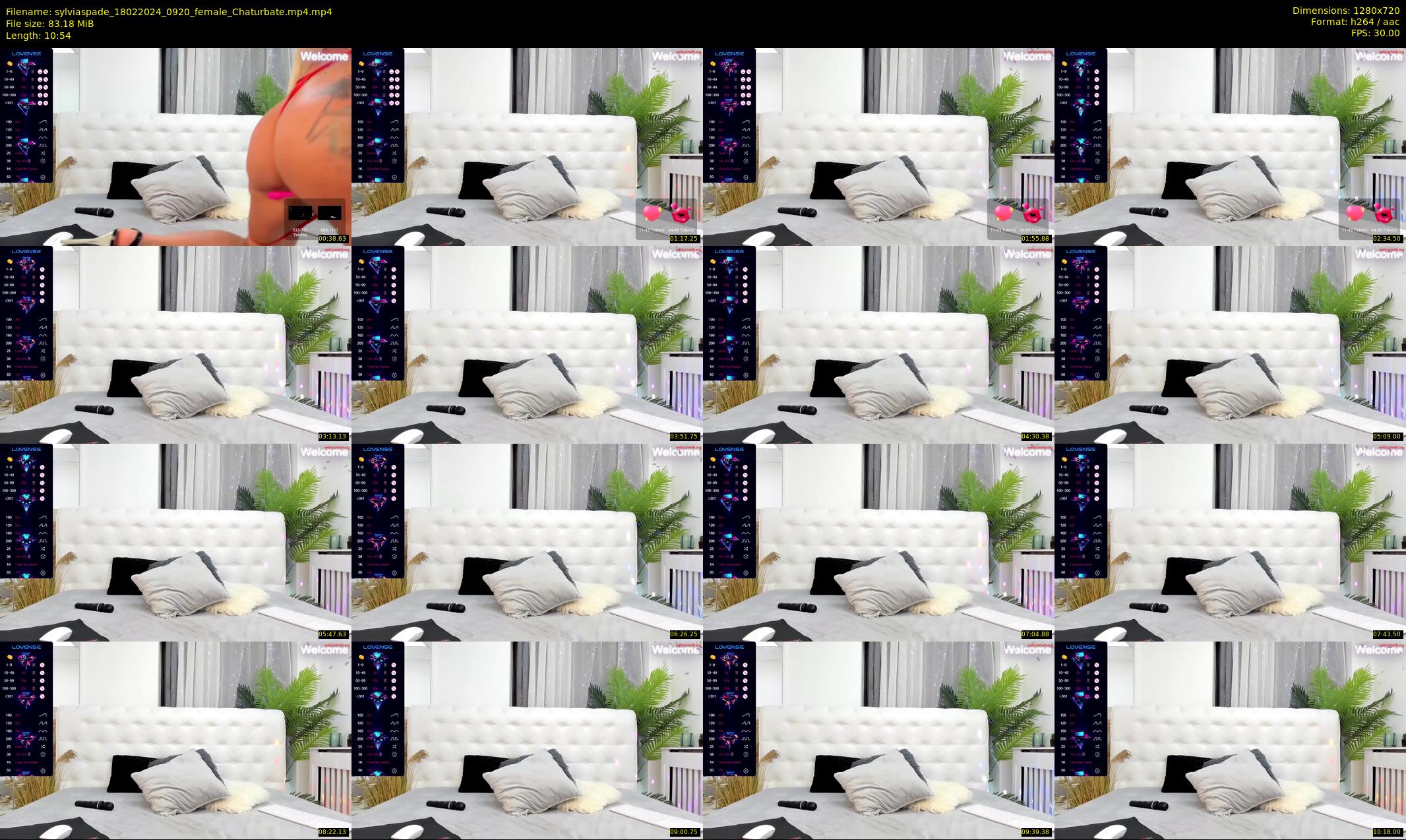 sylviaspade — 11 minute Chaturbate female cam show recording, 720p, Feb 18, 2024