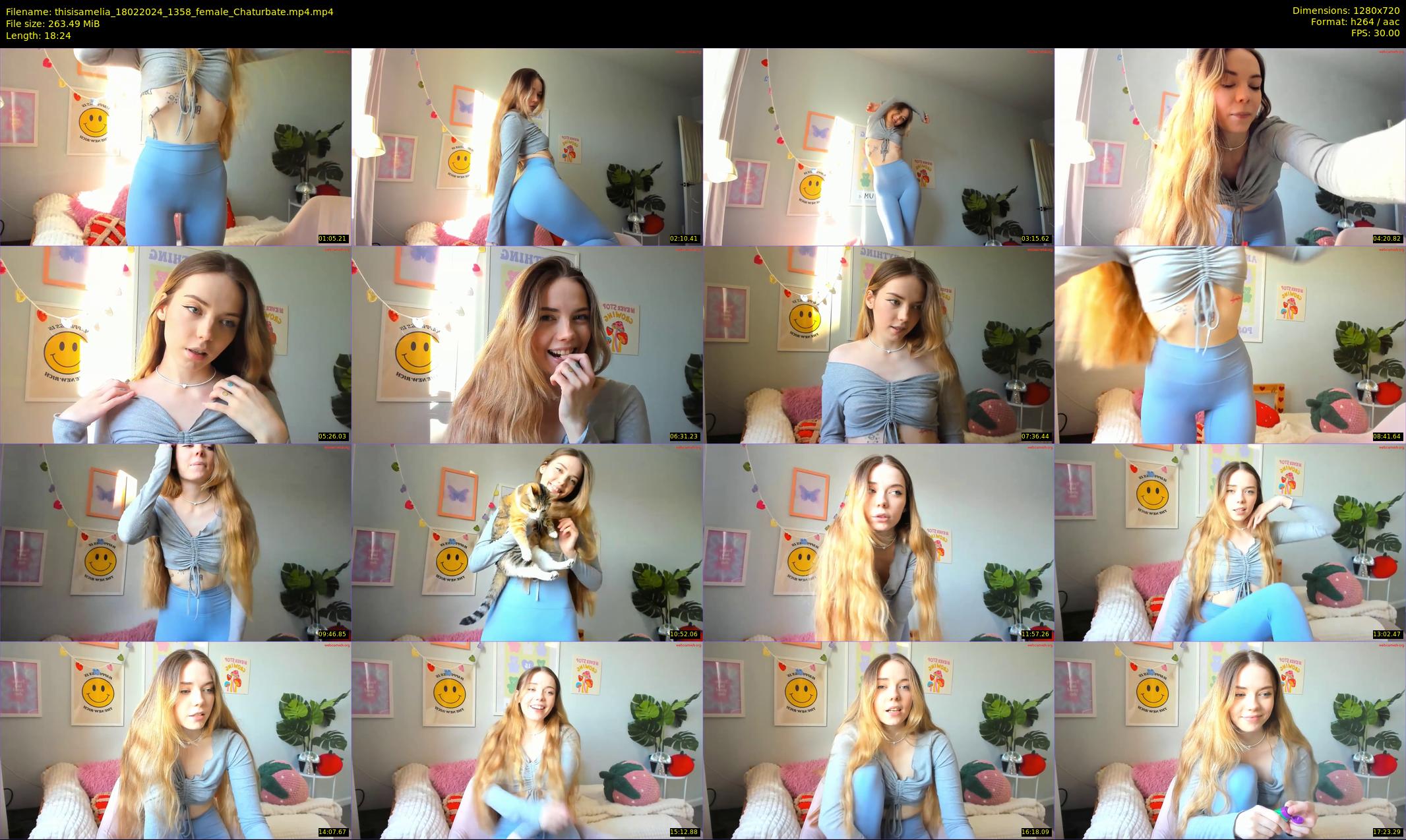 thisisamelia — 19 minute Chaturbate female cam show recording, 720p, Feb 18, 2024