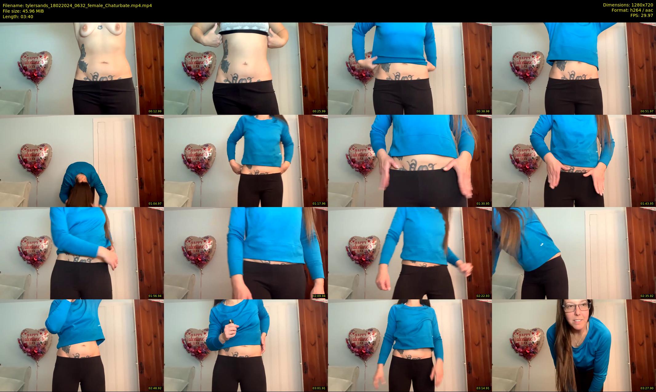 tylersands — 4 minute Chaturbate female cam show recording, 720p, Feb 18, 2024
