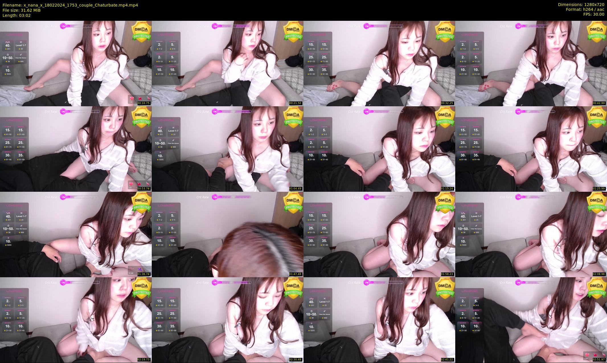 x_nana_x — 4 minute Chaturbate couple cam show recording, 720p, Feb 18, 2024