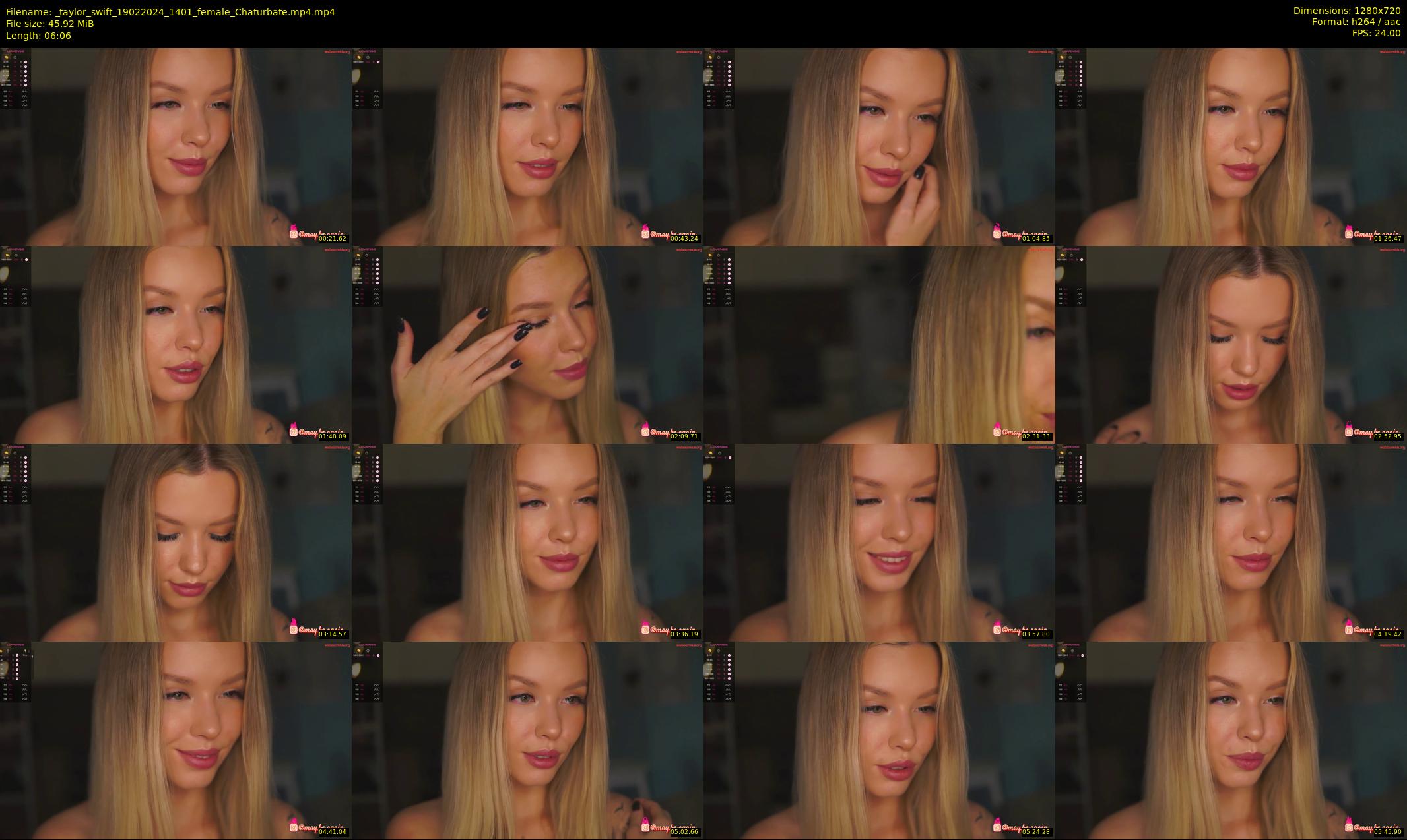 _taylor_swift — 7 minute Chaturbate female cam show recording, 720p, Feb 19, 2024