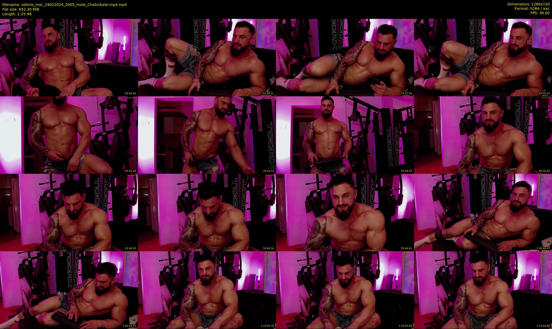 adonis_msc — 86 minute Chaturbate male cam show recording, 720p, Feb 19, 2024