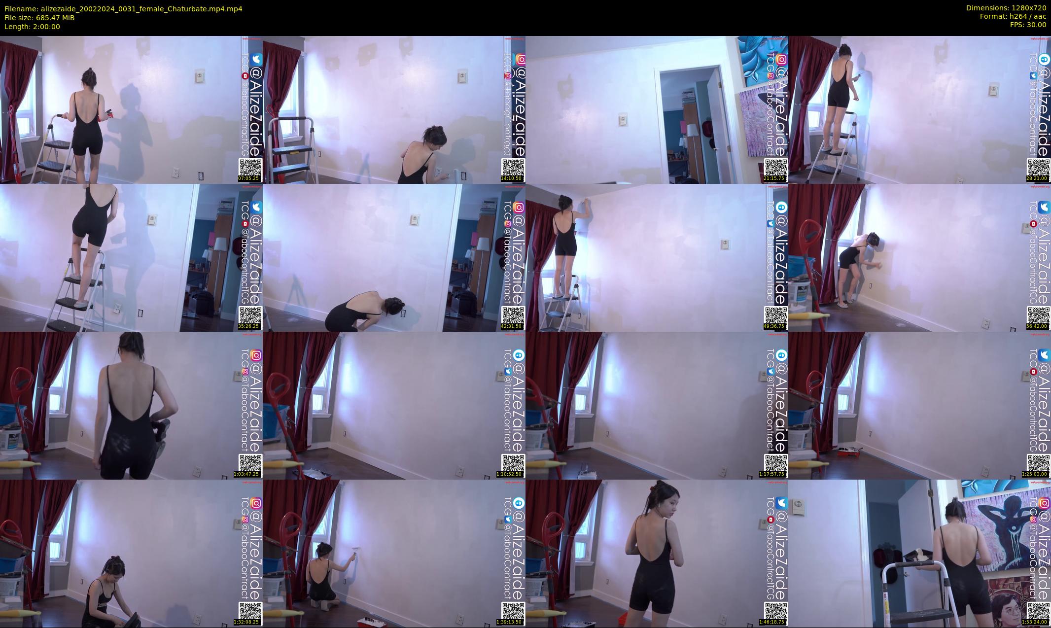 alizezaide — 120 minute Chaturbate female cam show recording, 720p, Feb 20, 2024