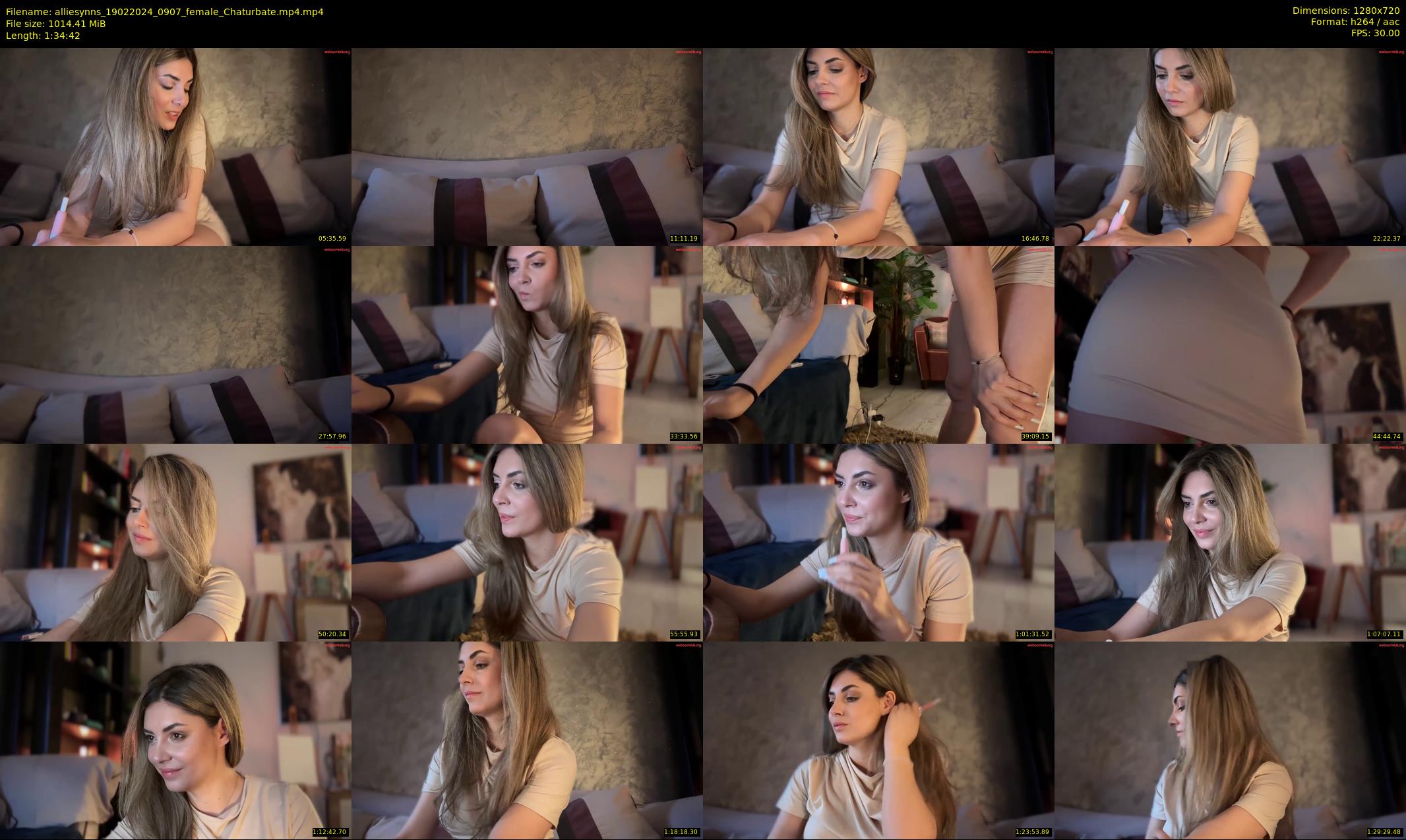 alliesynns — 95 minute Chaturbate female cam show recording, 720p, Feb 19, 2024