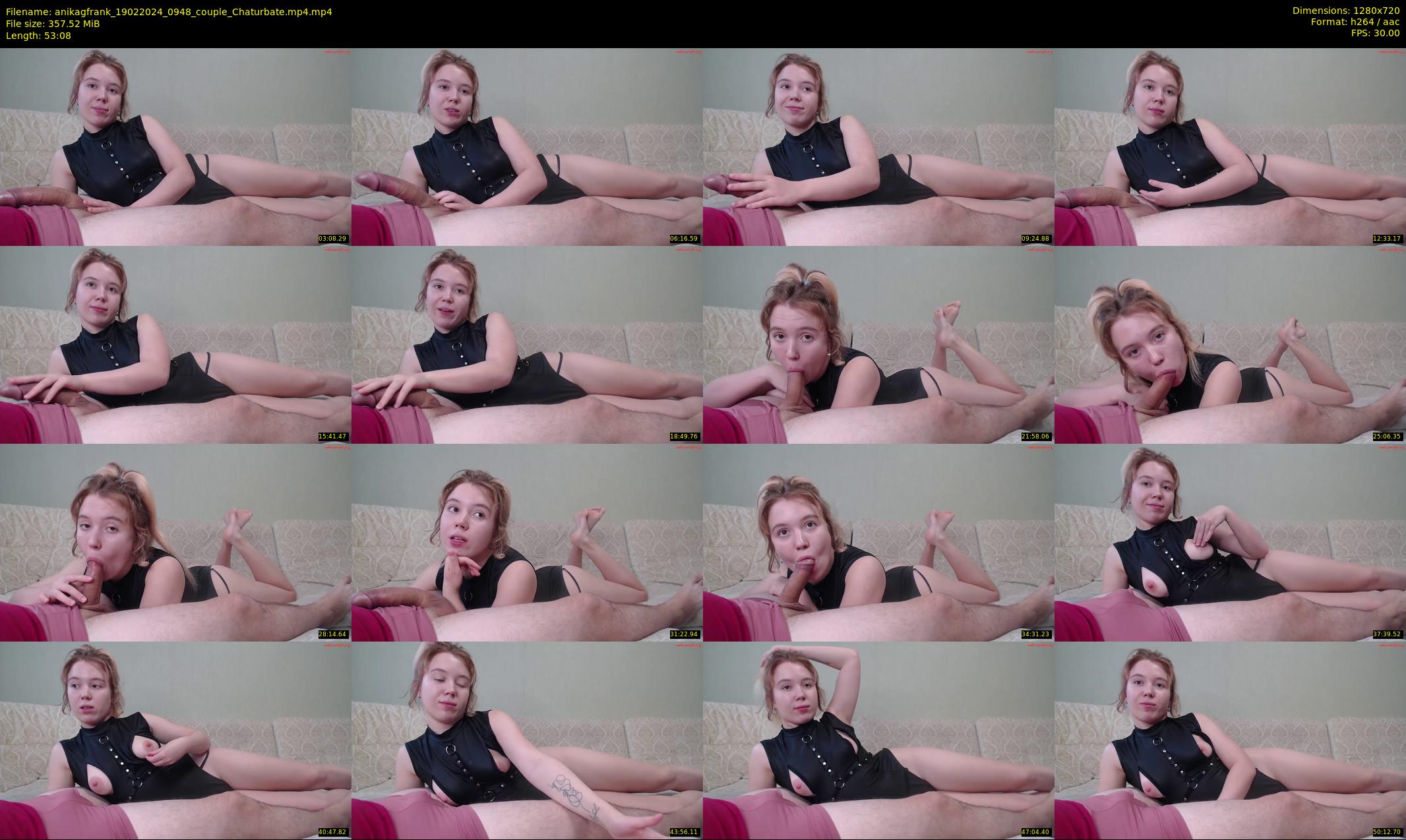 anikagfrank — 54 minute Chaturbate couple cam show recording, 720p, Feb 19, 2024