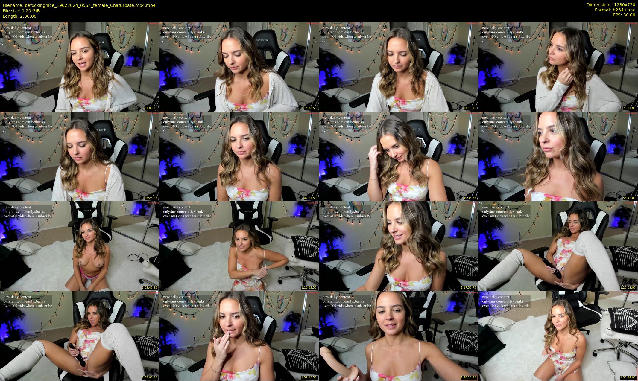 befxckingnice — 120 minute Chaturbate female cam show recording, 720p, Feb 19, 2024