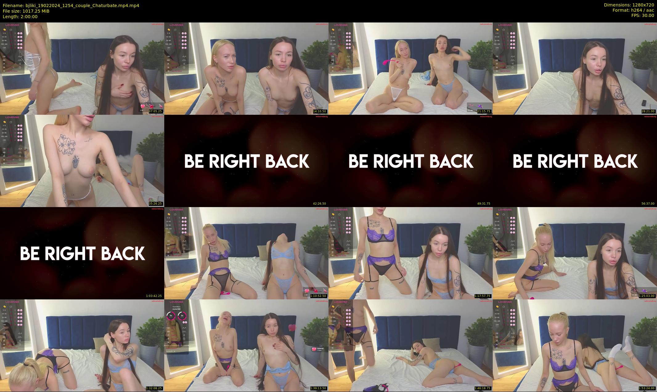 bjliki — 120 minute Chaturbate couple cam show recording, 720p, Feb 19, 2024