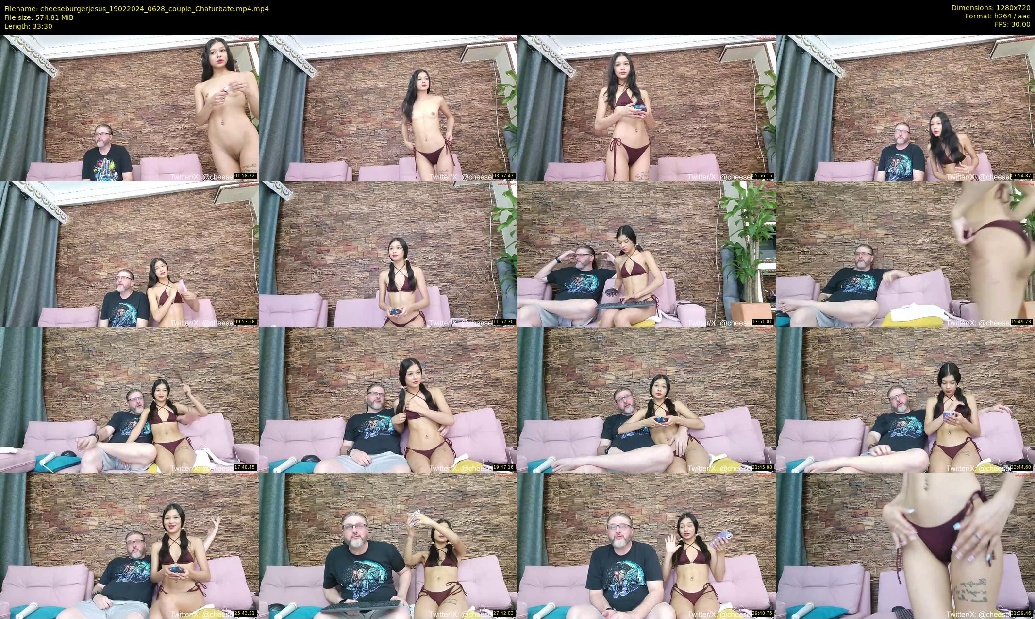 cheeseburgerjesus — 34 minute Chaturbate couple cam show recording, 720p, Feb 19, 2024