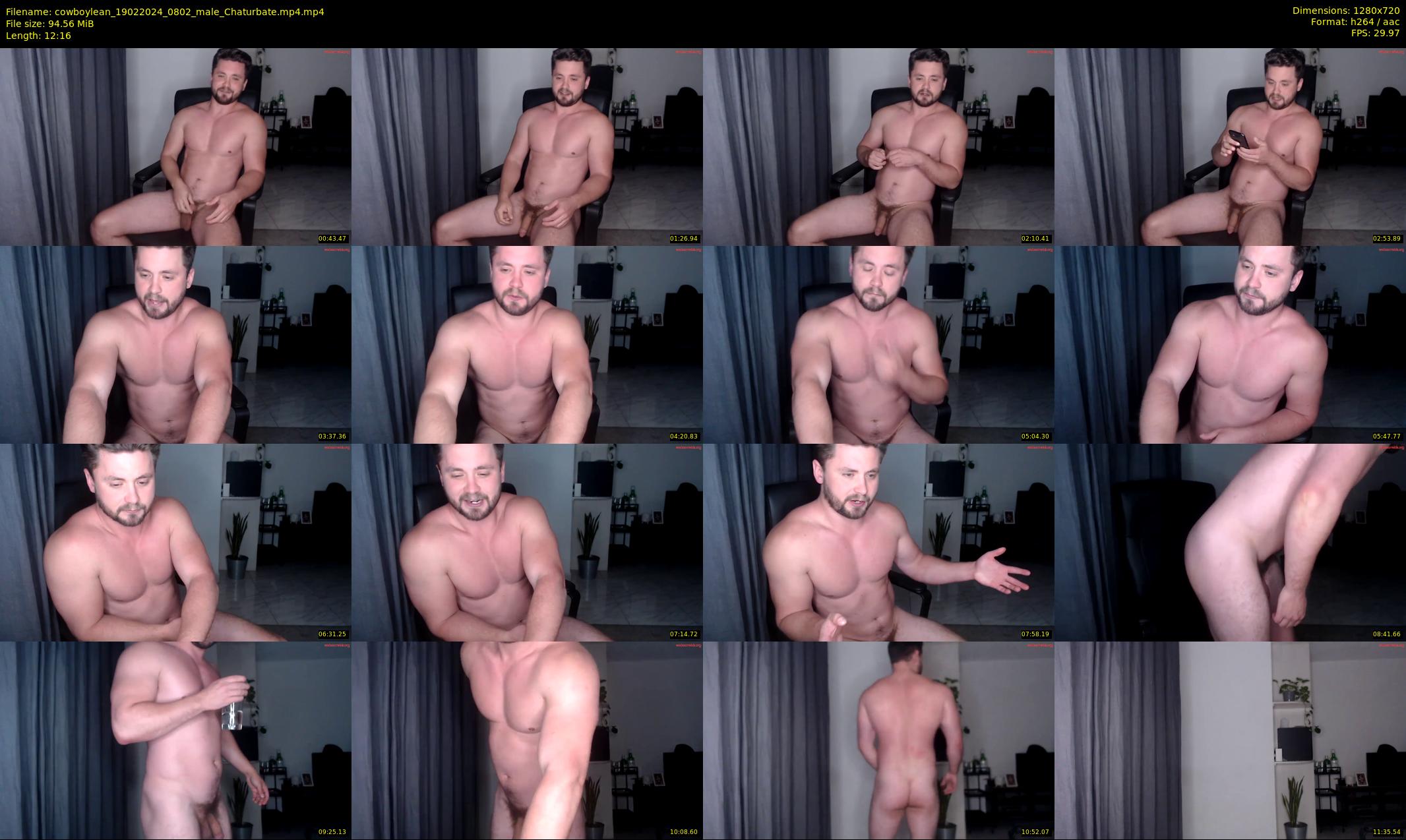 cowboylean — 13 minute Chaturbate male cam show recording, 720p, Feb 19, 2024