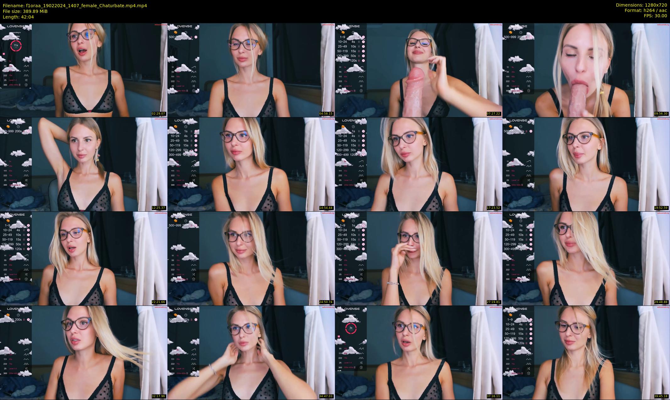 f1oraa — 43 minute Chaturbate female cam show recording, 720p, Feb 19, 2024