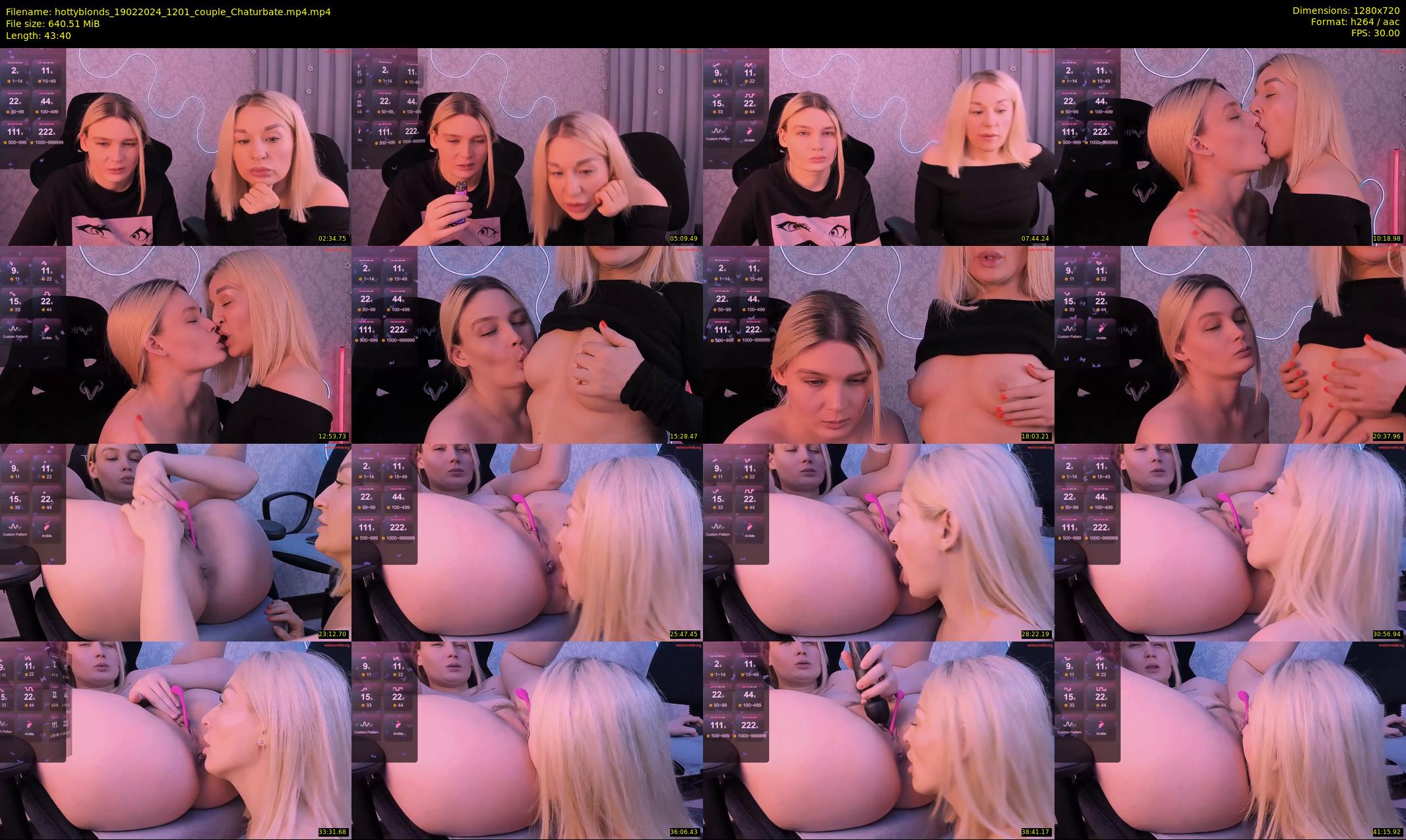 hottyblonds — 44 minute Chaturbate couple cam show recording, 720p, Feb 19, 2024