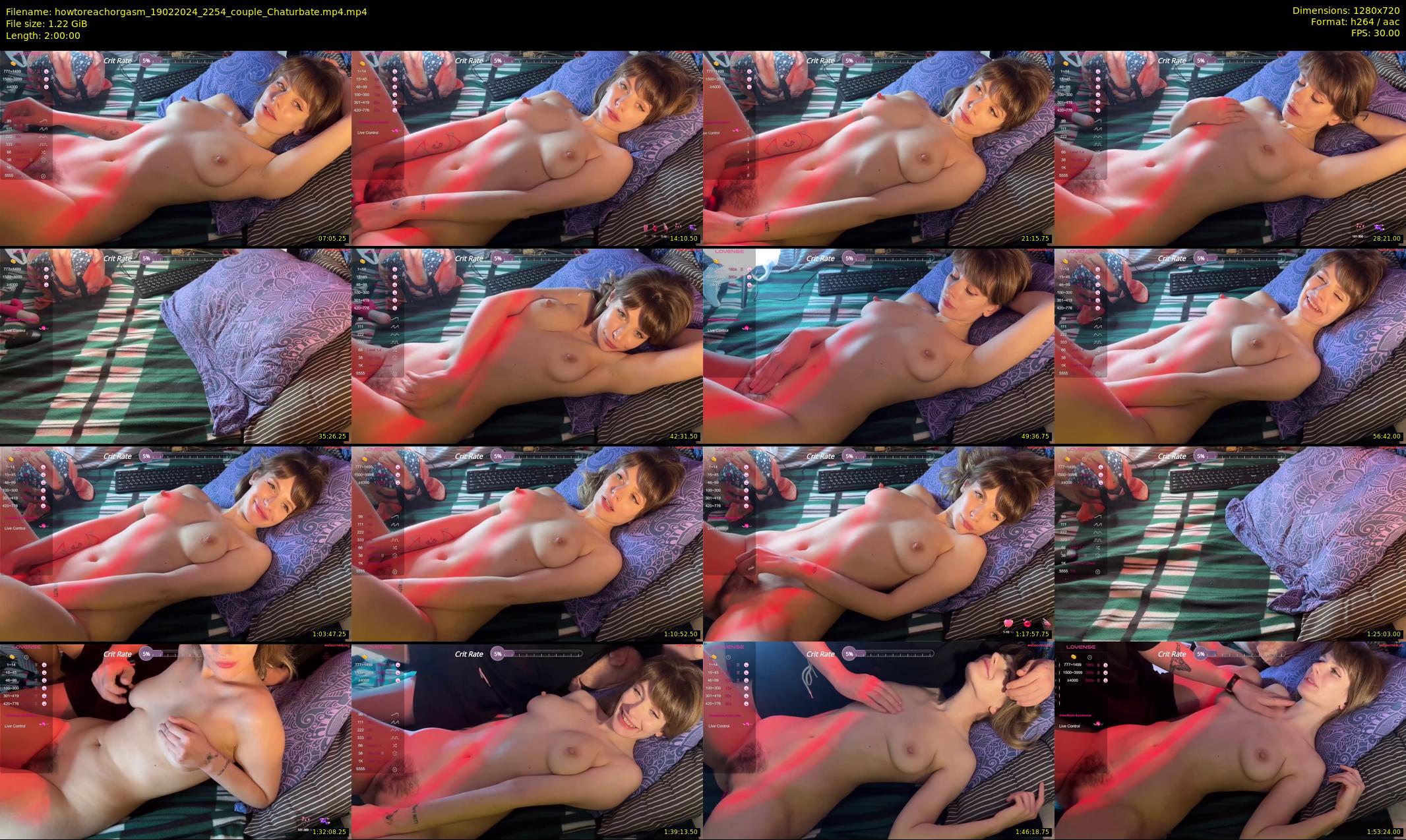 howtoreachorgasm — 120 minute Chaturbate couple cam show recording, 720p, Feb 19, 2024