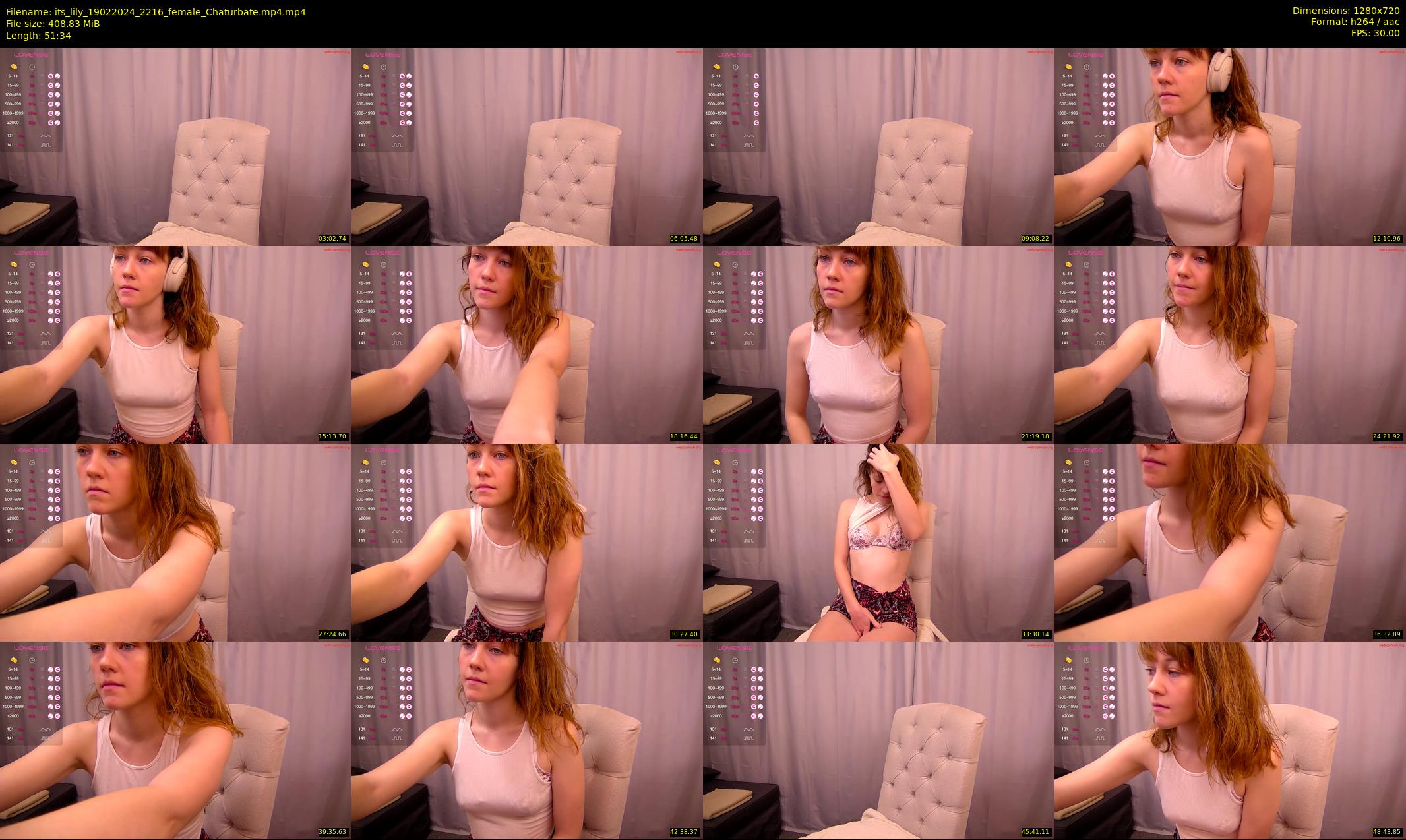 its_lily — 52 minute Chaturbate female cam show recording, 720p, Feb 19, 2024