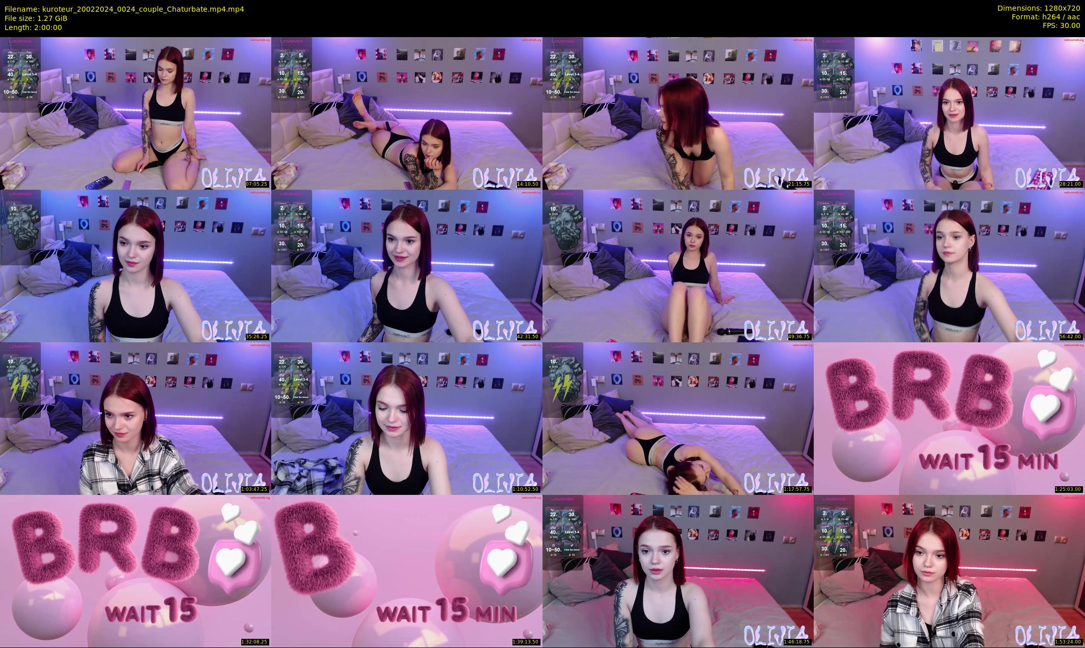 kuroteur — 120 minute Chaturbate couple cam show recording, 720p, Feb 20, 2024