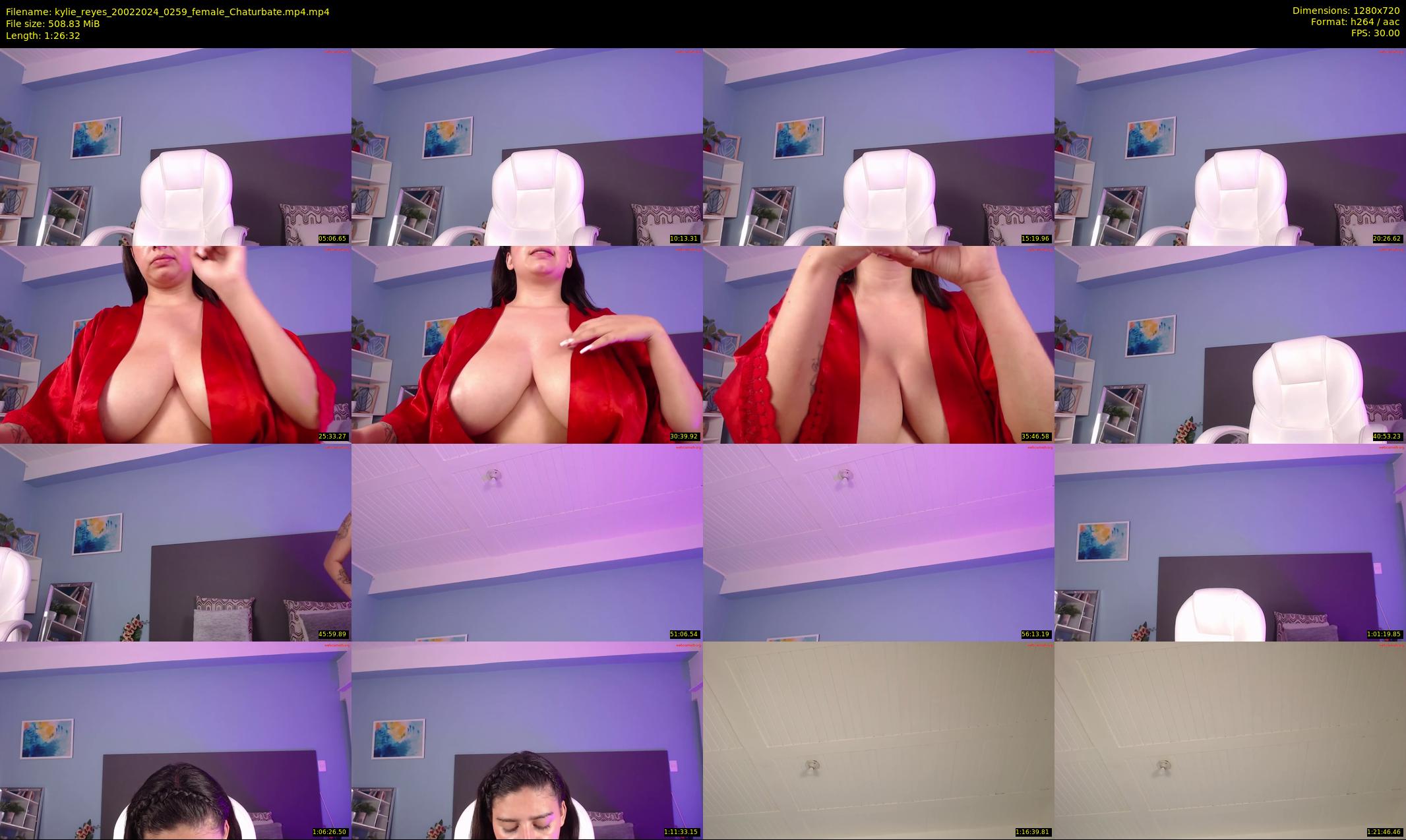 kylie_reyes — 87 minute Chaturbate female cam show recording, 720p, Feb 20, 2024
