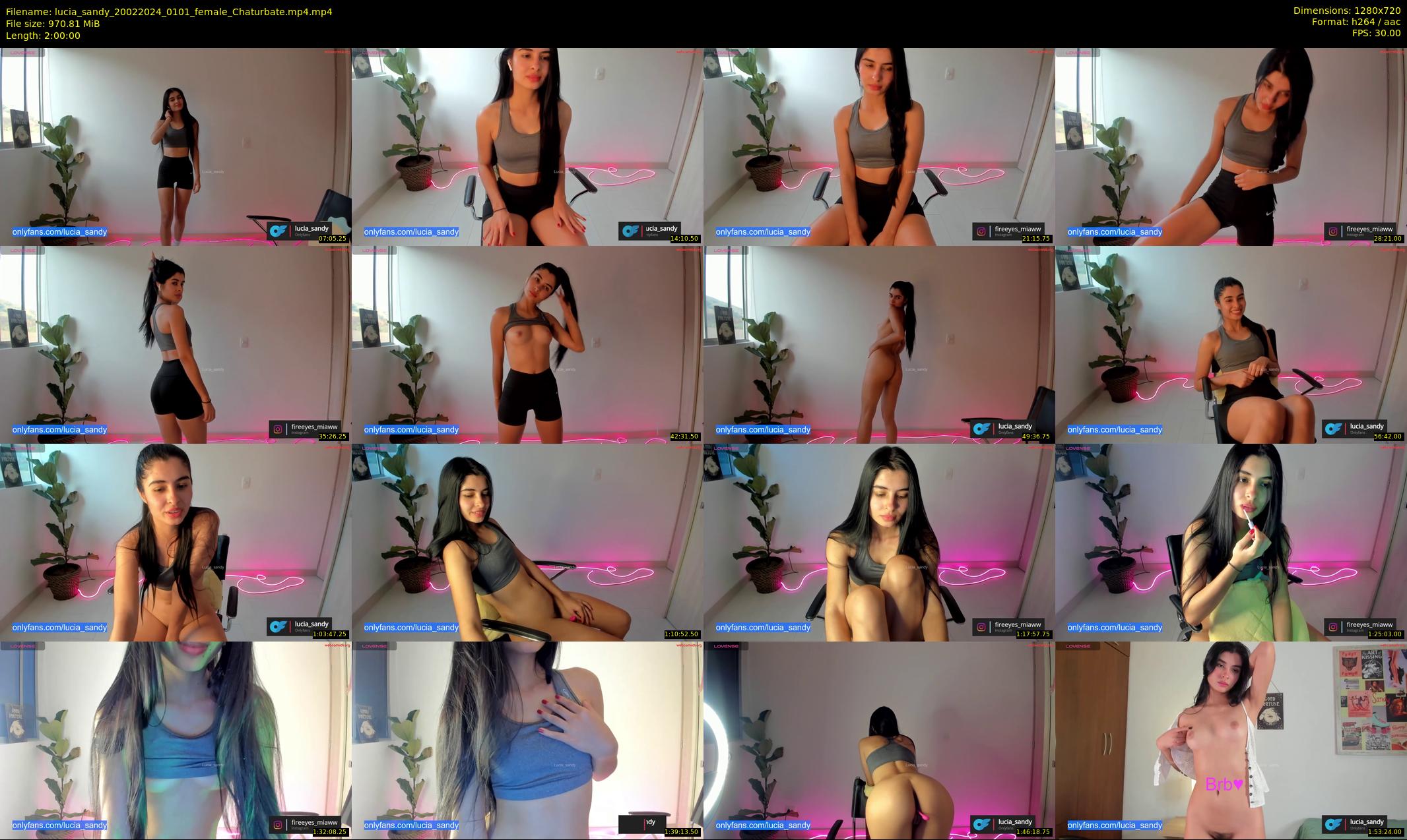 lucia_sandy — 120 minute Chaturbate female cam show recording, 720p, Feb 20, 2024