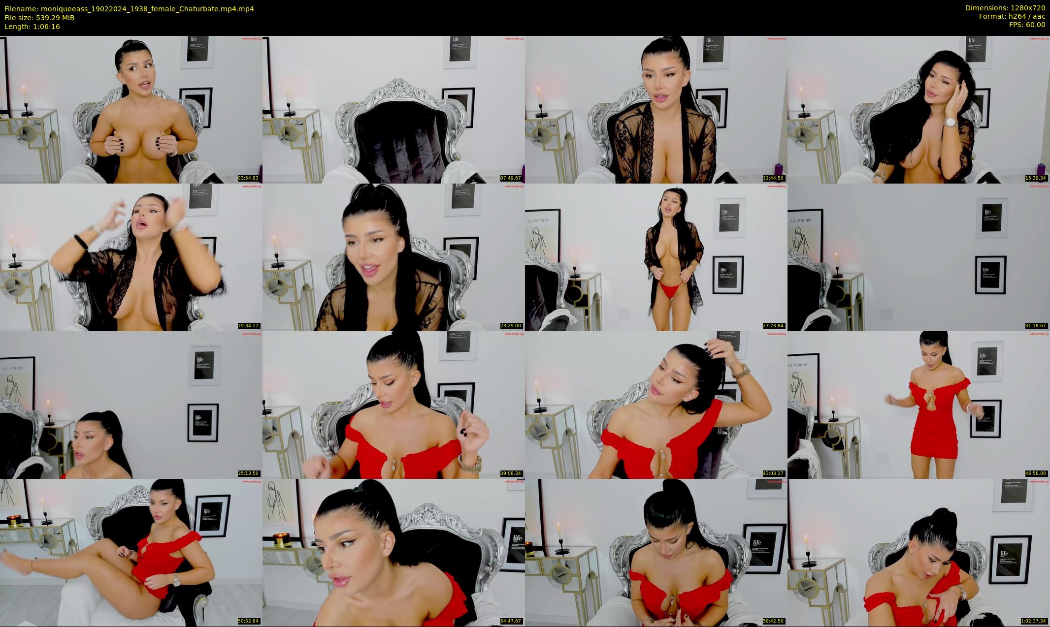 moniqueeass — 67 minute Chaturbate female cam show recording, 720p, Feb 19, 2024
