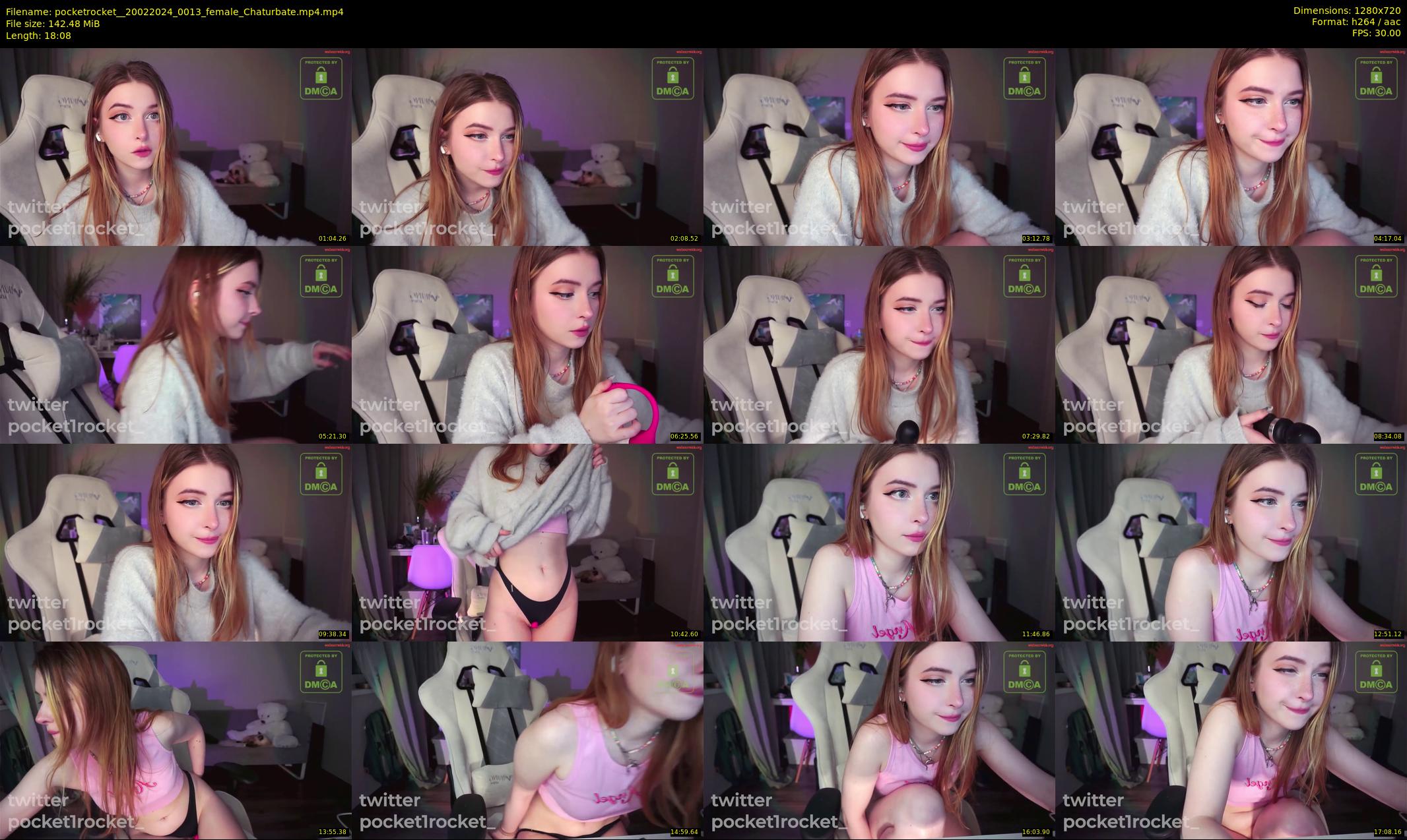pocketrocket_ — 19 minute Chaturbate female cam show recording, 720p, Feb 20, 2024