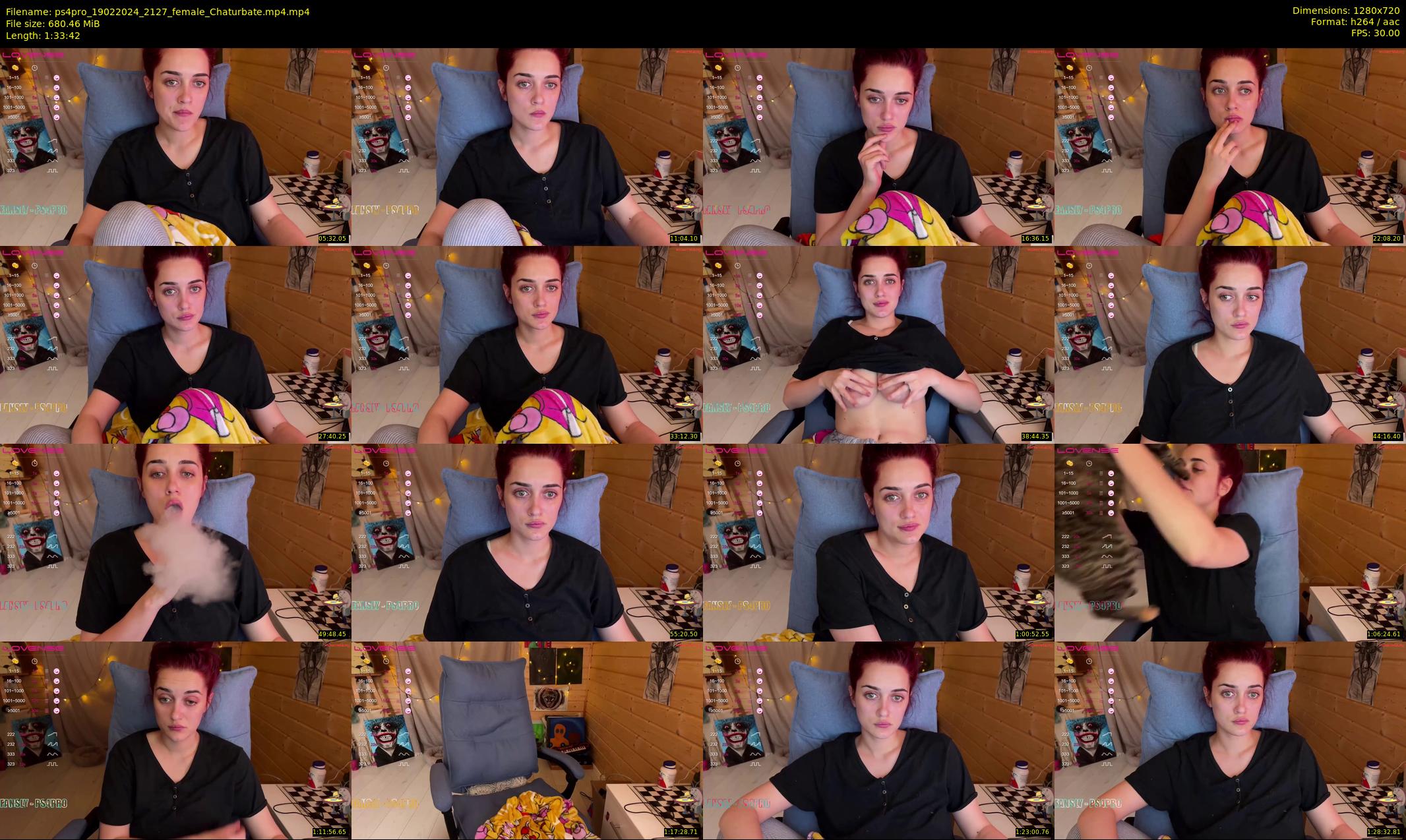 ps4pro — 94 minute Chaturbate female cam show recording, 720p, Feb 19, 2024