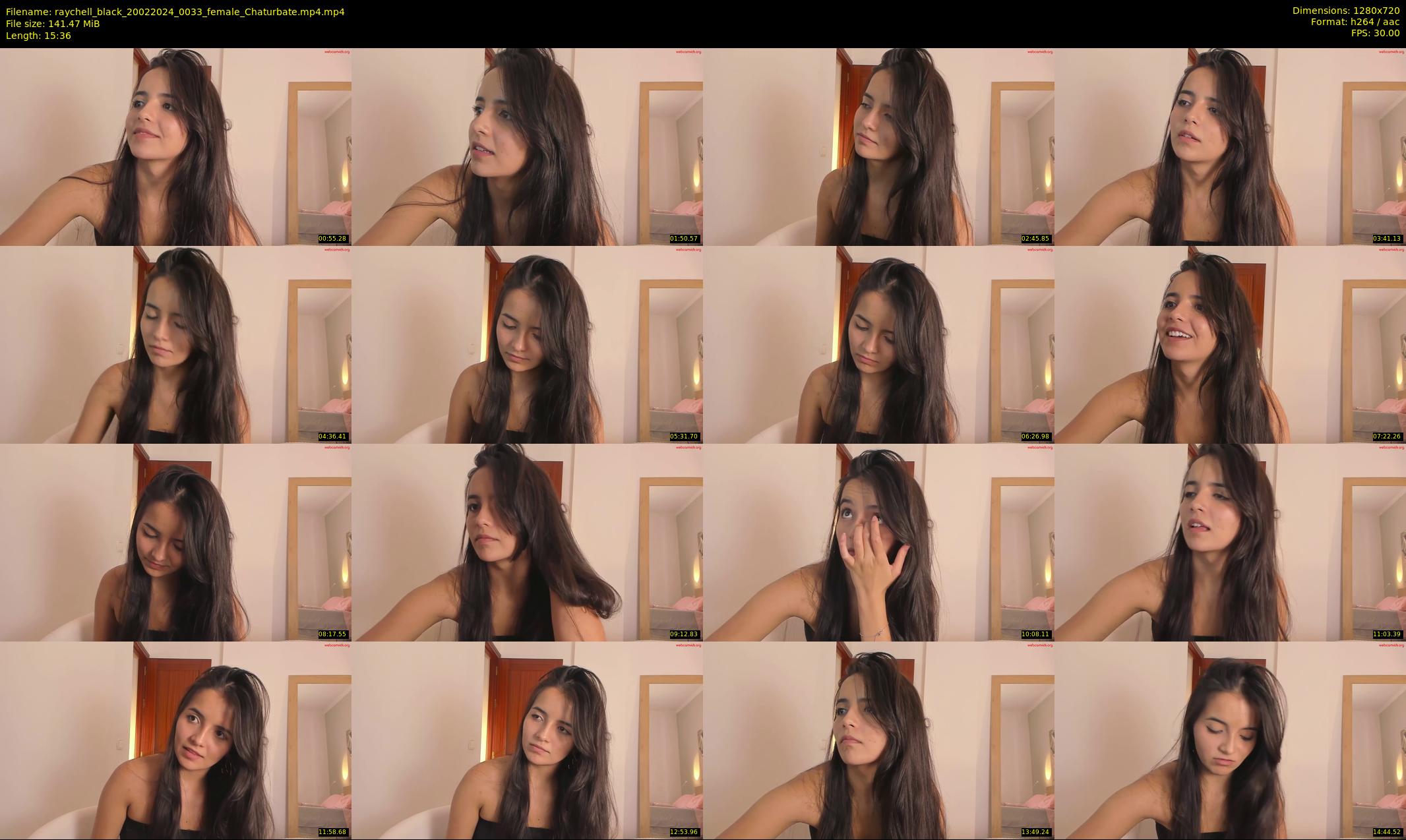 raychell_black — 16 minute Chaturbate female cam show recording, 720p, Feb 20, 2024