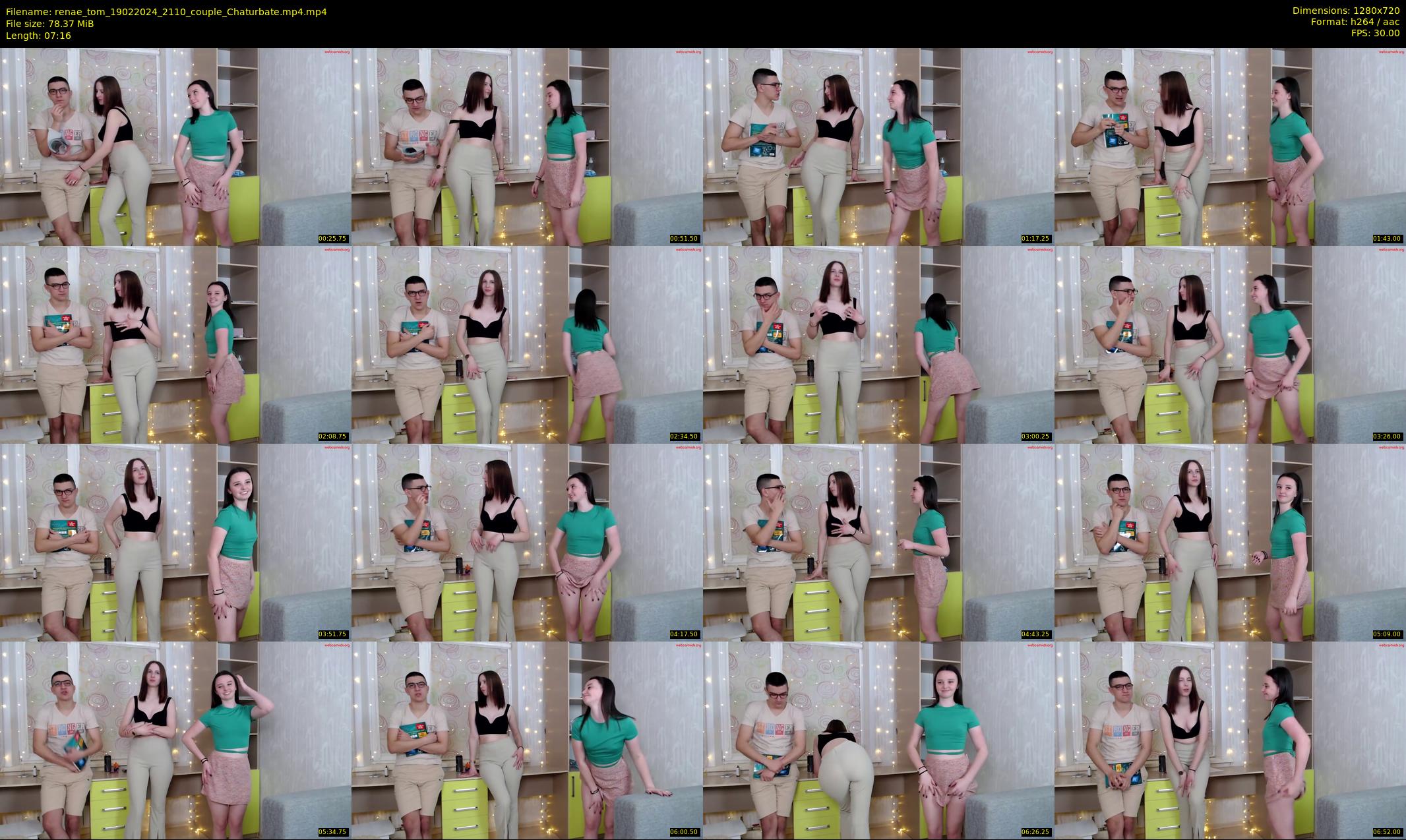 renae_tom — 8 minute Chaturbate couple cam show recording, 720p, Feb 19, 2024