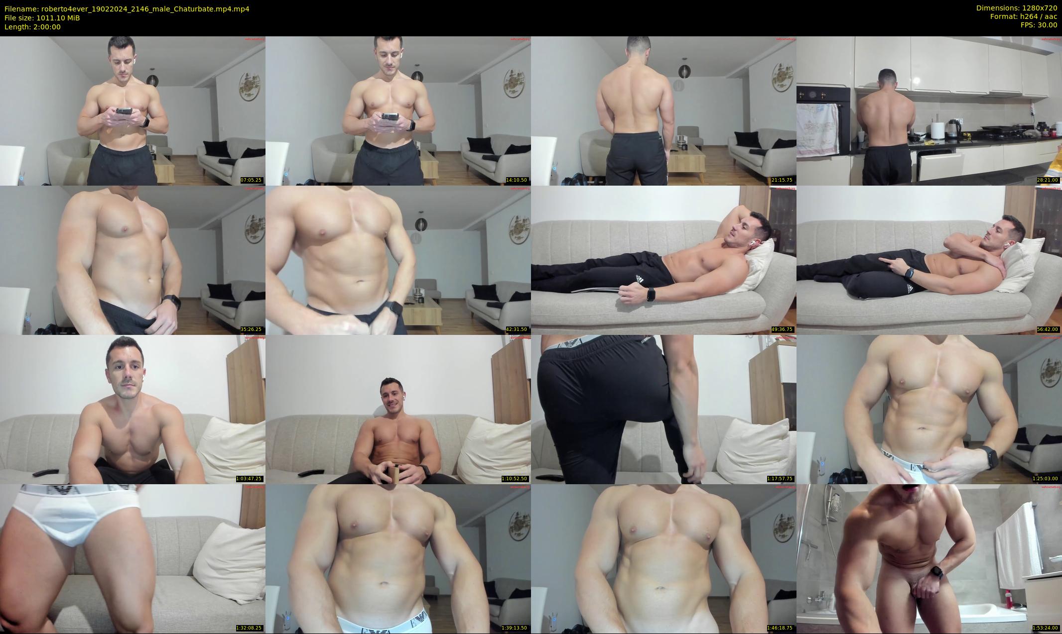 roberto4ever — 120 minute Chaturbate male cam show recording, 720p, Feb 19, 2024