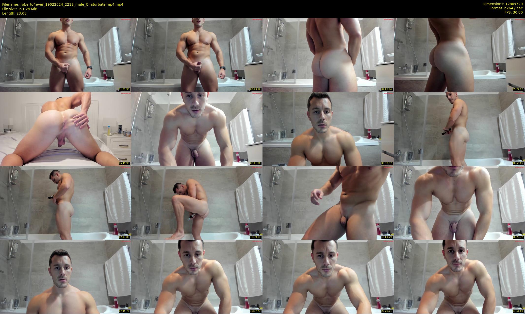 roberto4ever — 24 minute Chaturbate male cam show recording, 720p, Feb 19, 2024