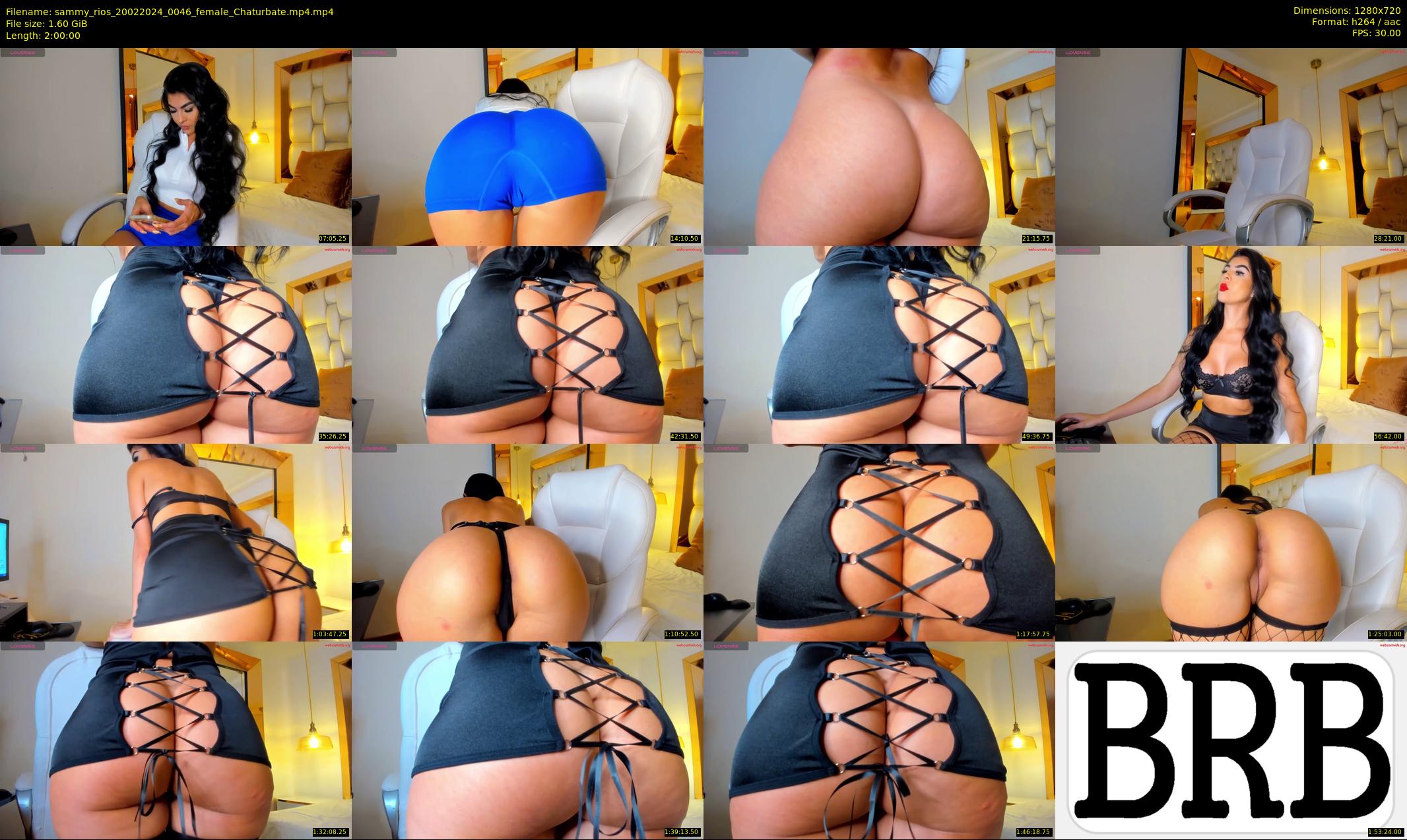 sammy_rios — 120 minute Chaturbate female cam show recording, 720p, Feb 20, 2024