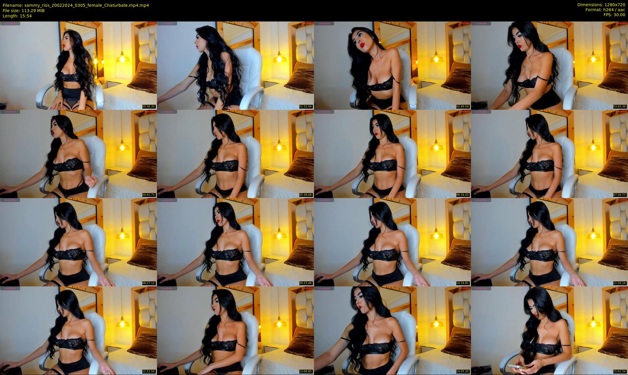 sammy_rios — 16 minute Chaturbate female cam show recording, 720p, Feb 20, 2024