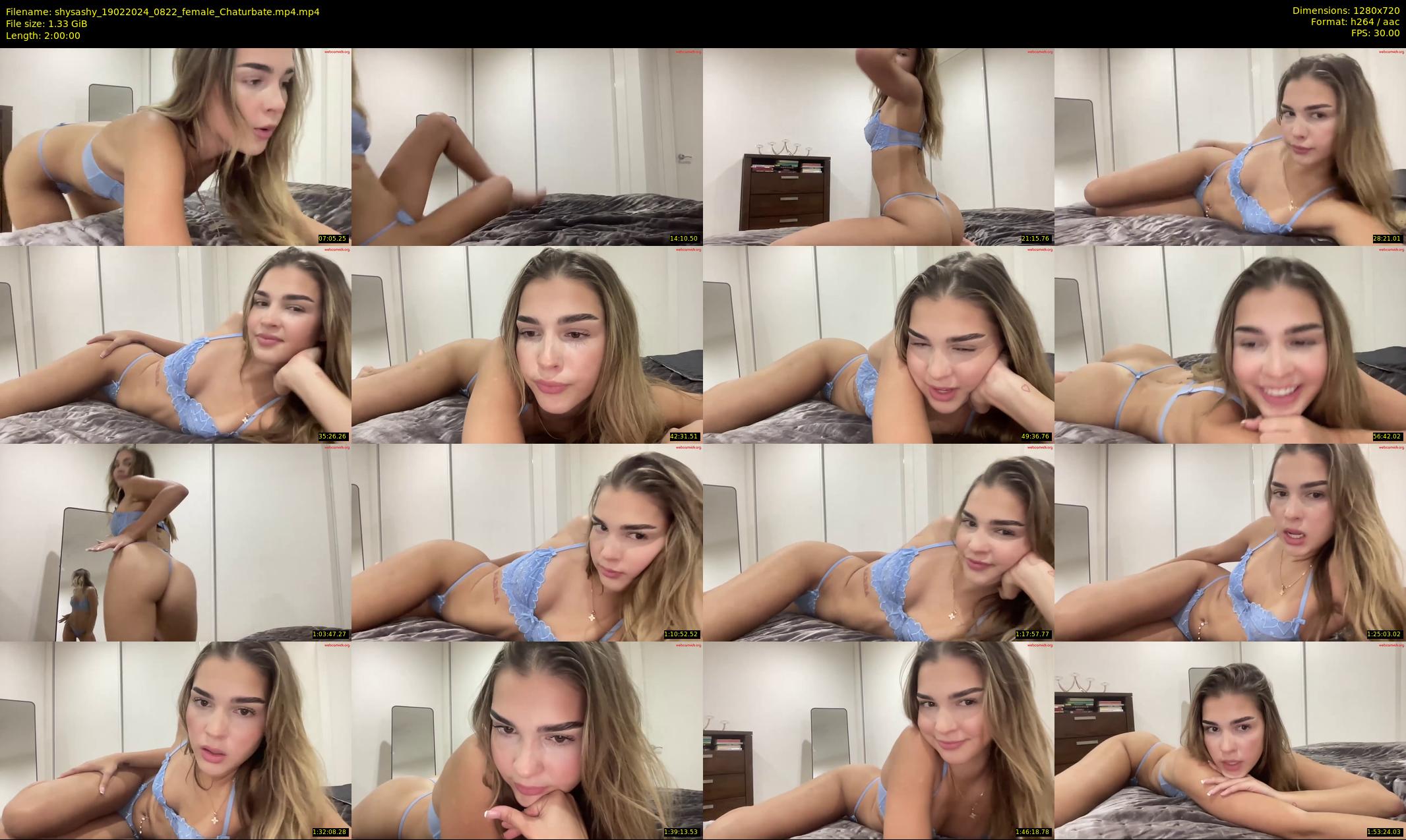 shysashy — 120 minute Chaturbate female cam show recording, 720p, Feb 19, 2024